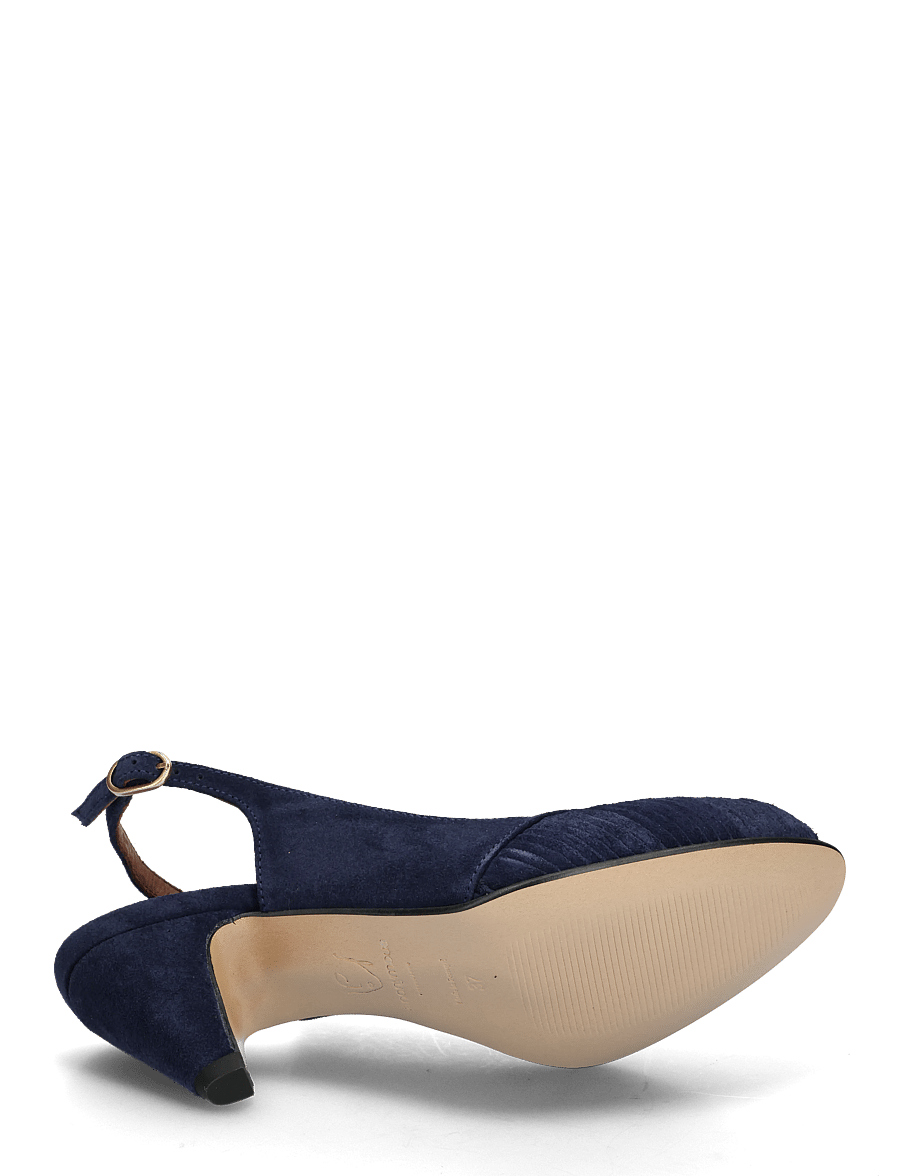 Anonymous Copenhagen - Cassandra 50 stiletto - slingbacks mit absatz - calf suede ink blue - 4
