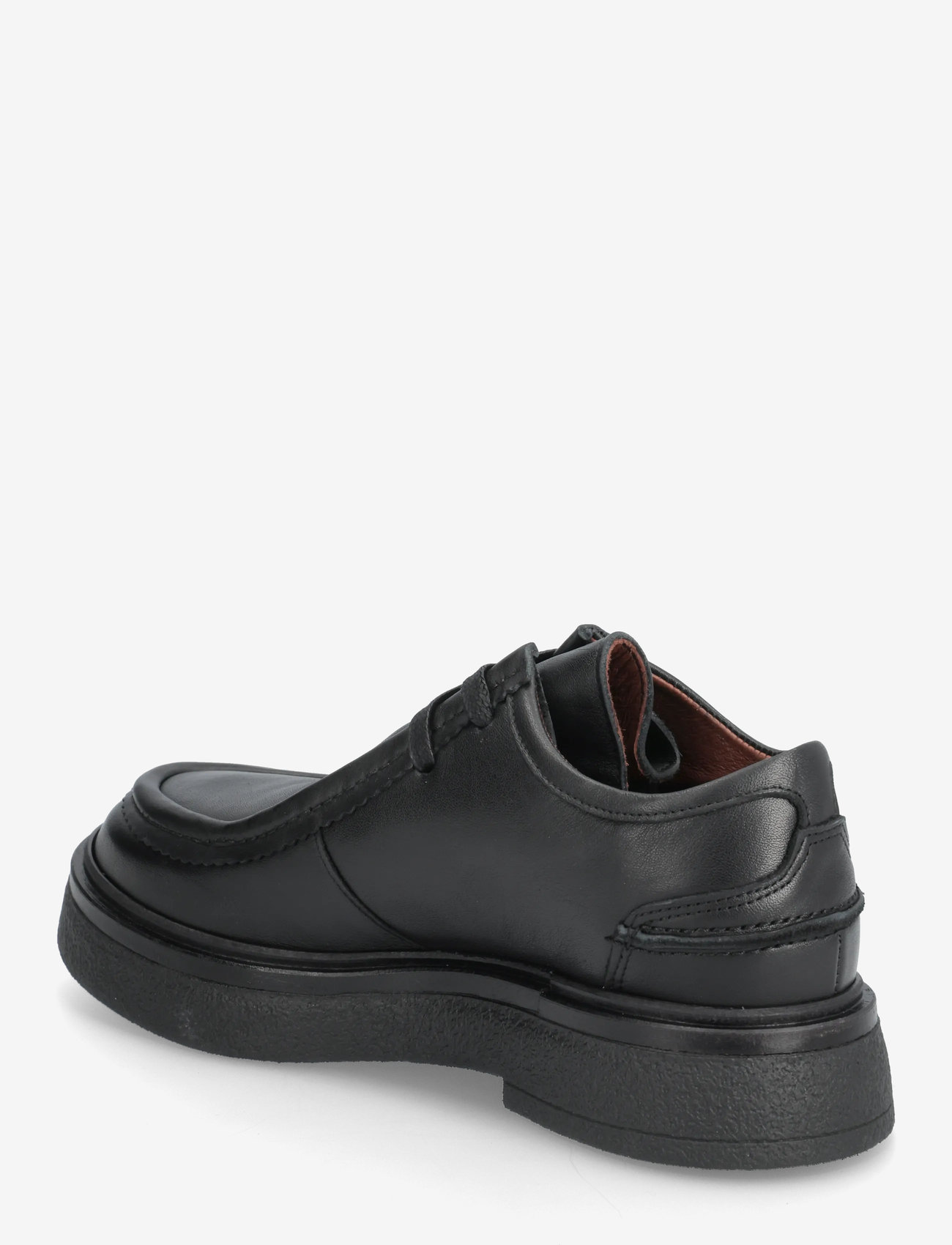 Anonymous Copenhagen - Chez flat platform - schnürschuhe - soft calf & sole black & black - 2