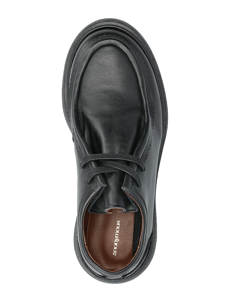 Anonymous Copenhagen - Chez flat platform - fashion trends - soft calf & sole black & black - 3