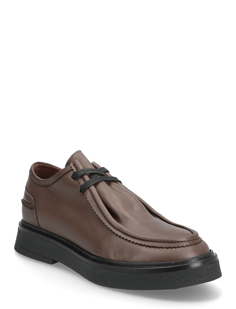 Anonymous Copenhagen - Chez flat platform - moetrendid - soft calf & sole dark taupe & black - 0