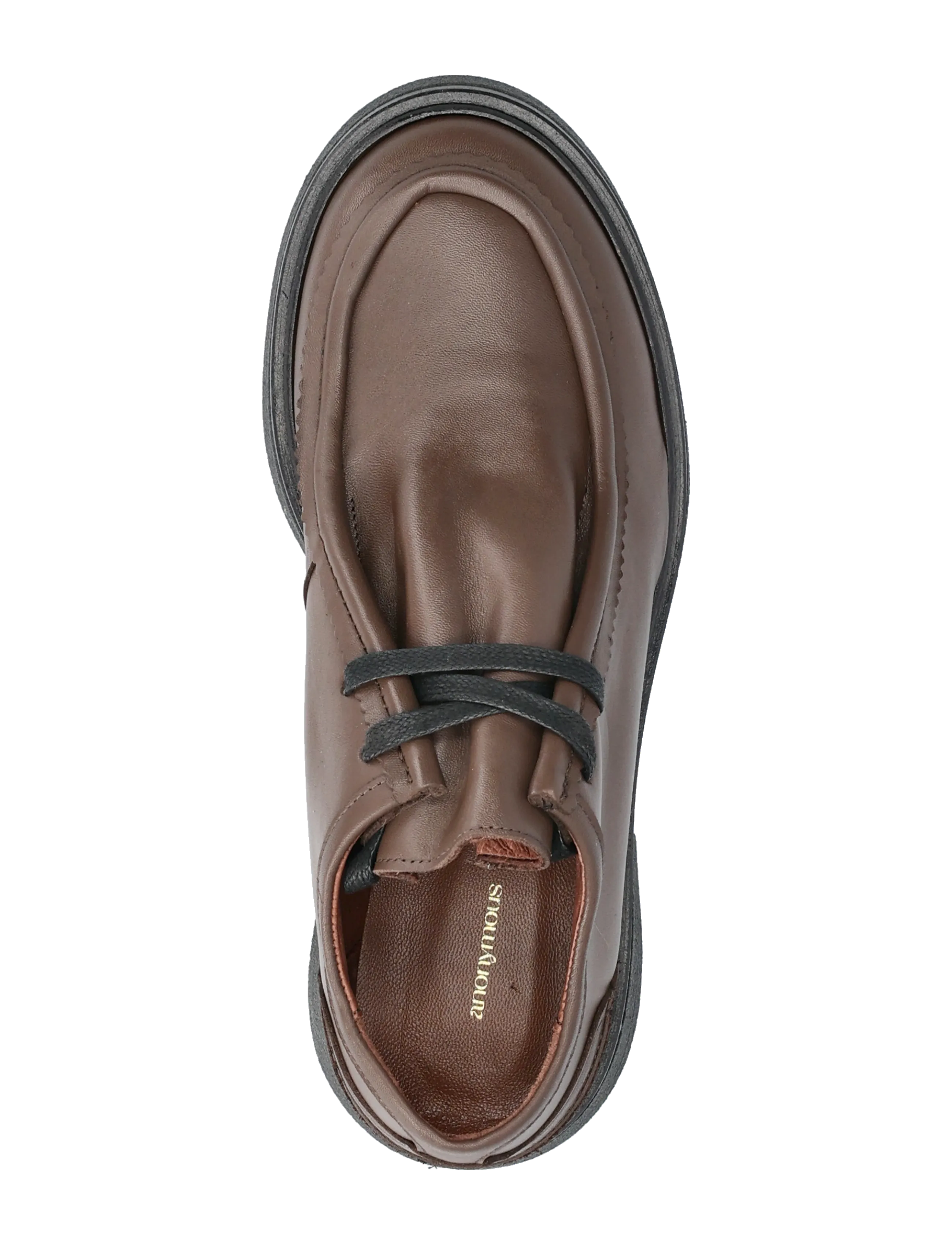 Anonymous Copenhagen - Chez flat platform - paeltega jalanõud - soft calf & sole dark taupe & black - 3