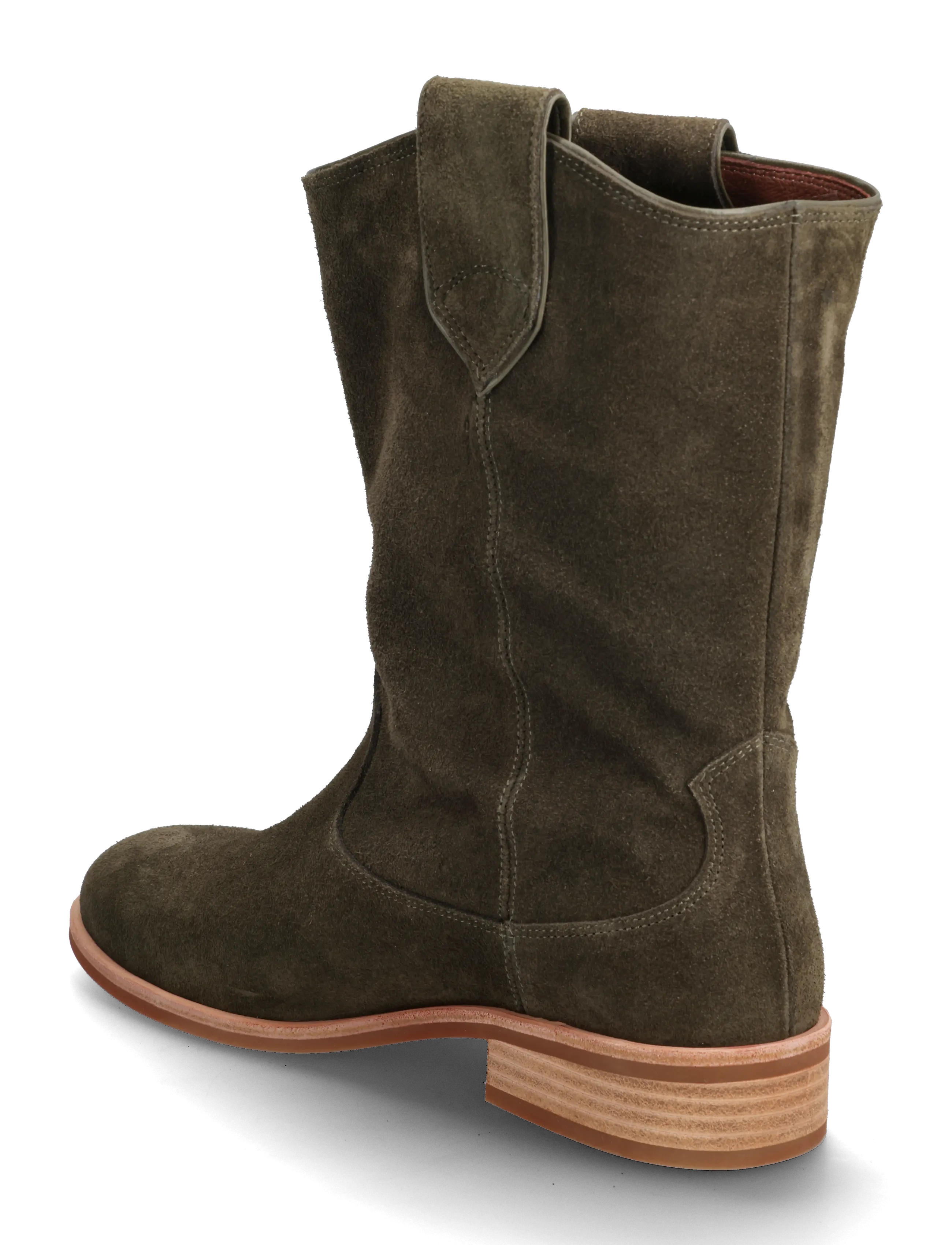 Anonymous Copenhagen - Claudia - tasapohjaiset nilkkurit - calf suede moss green - 2