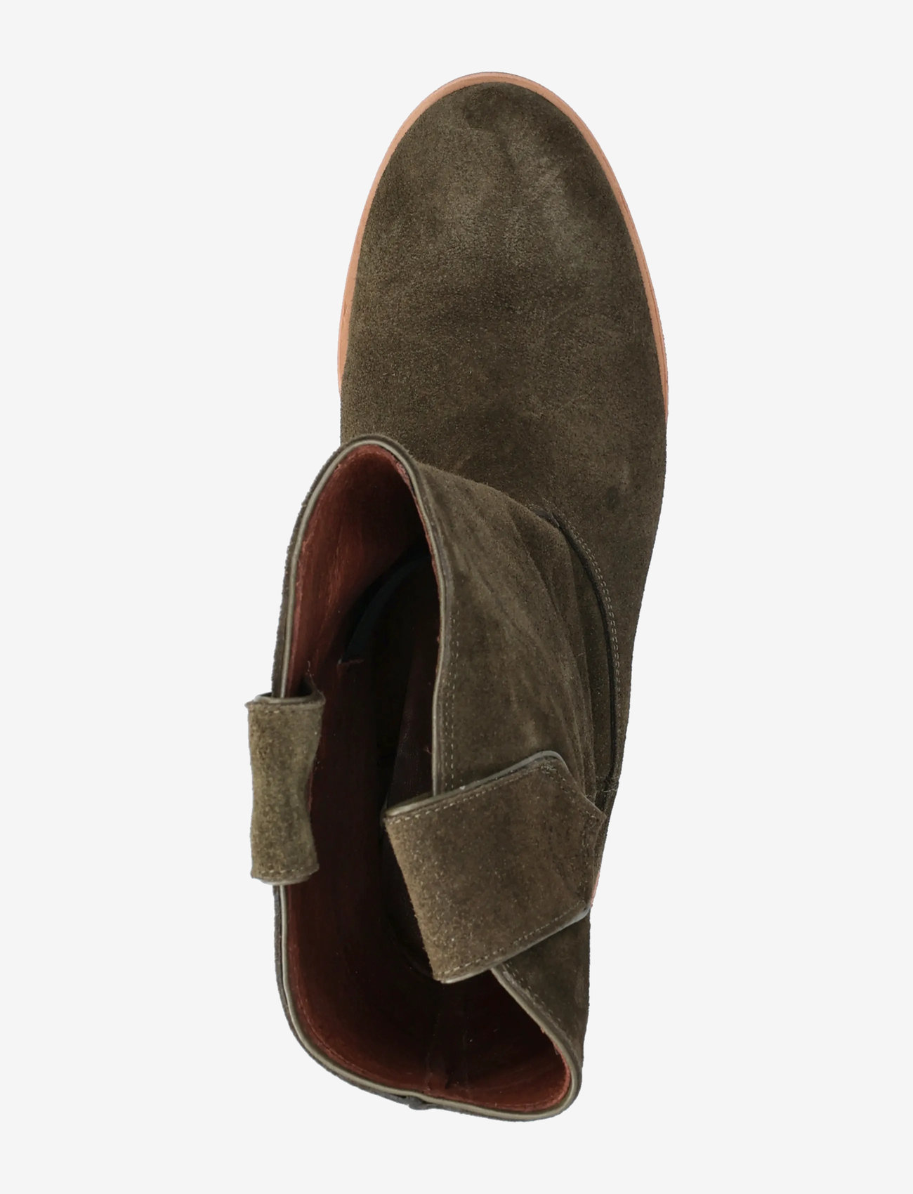 Anonymous Copenhagen - Claudia - flade ankelstøvler - calf suede moss green - 3