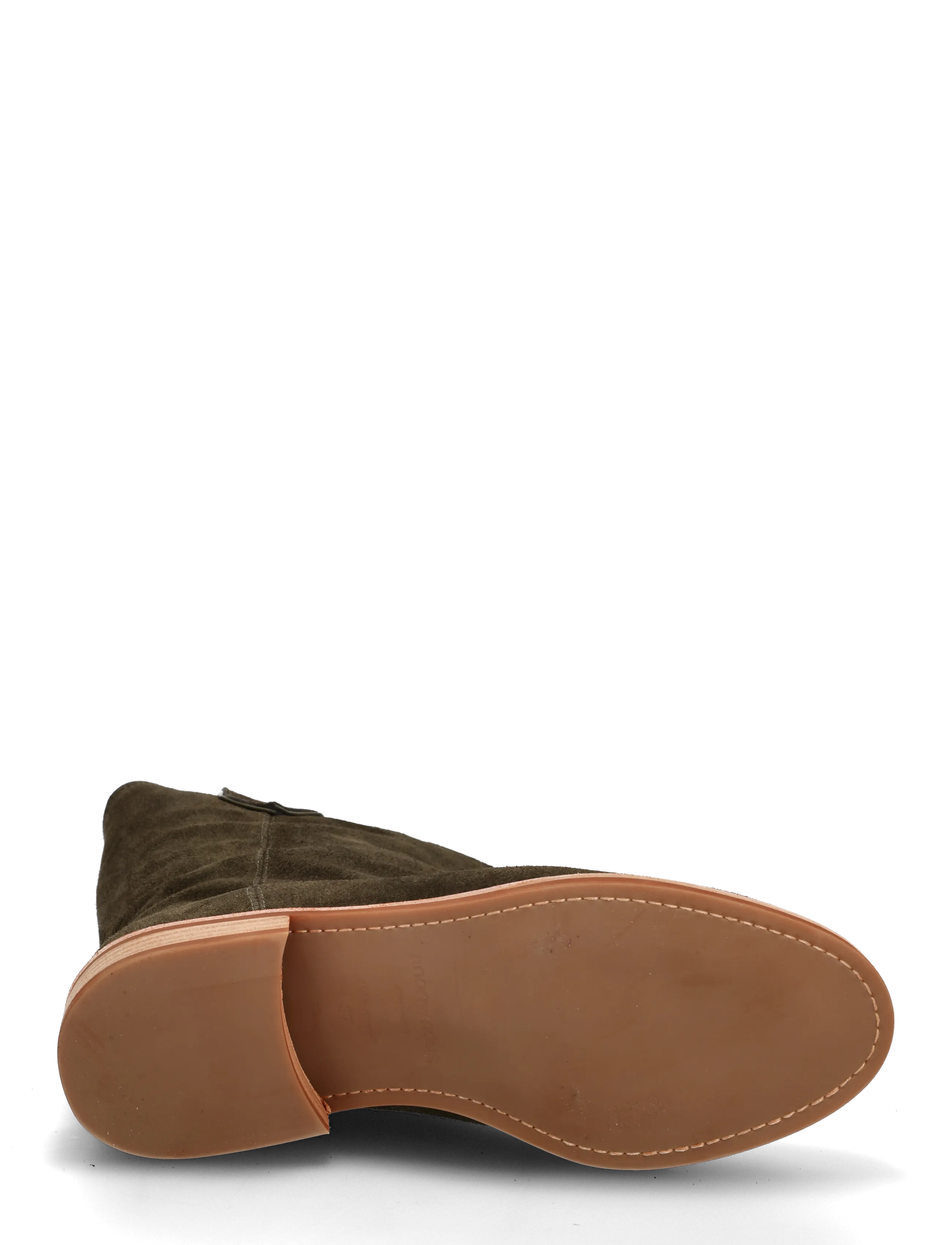 Anonymous Copenhagen - Claudia - tasapohjaiset nilkkurit - calf suede moss green - 4