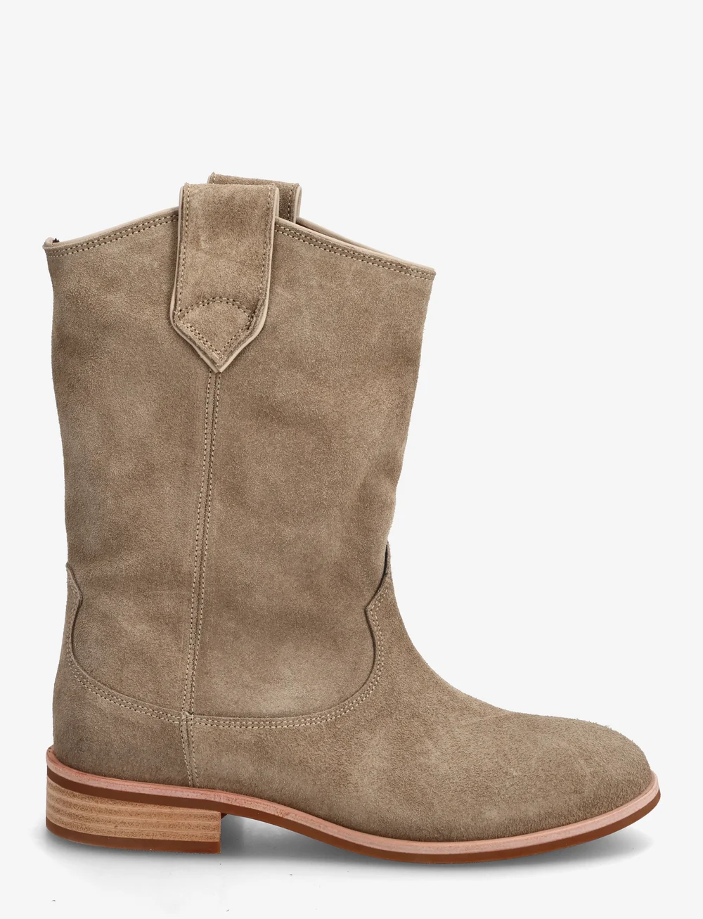 Anonymous Copenhagen - Claudia - platta ankelboots - calf suede mushroom - 1