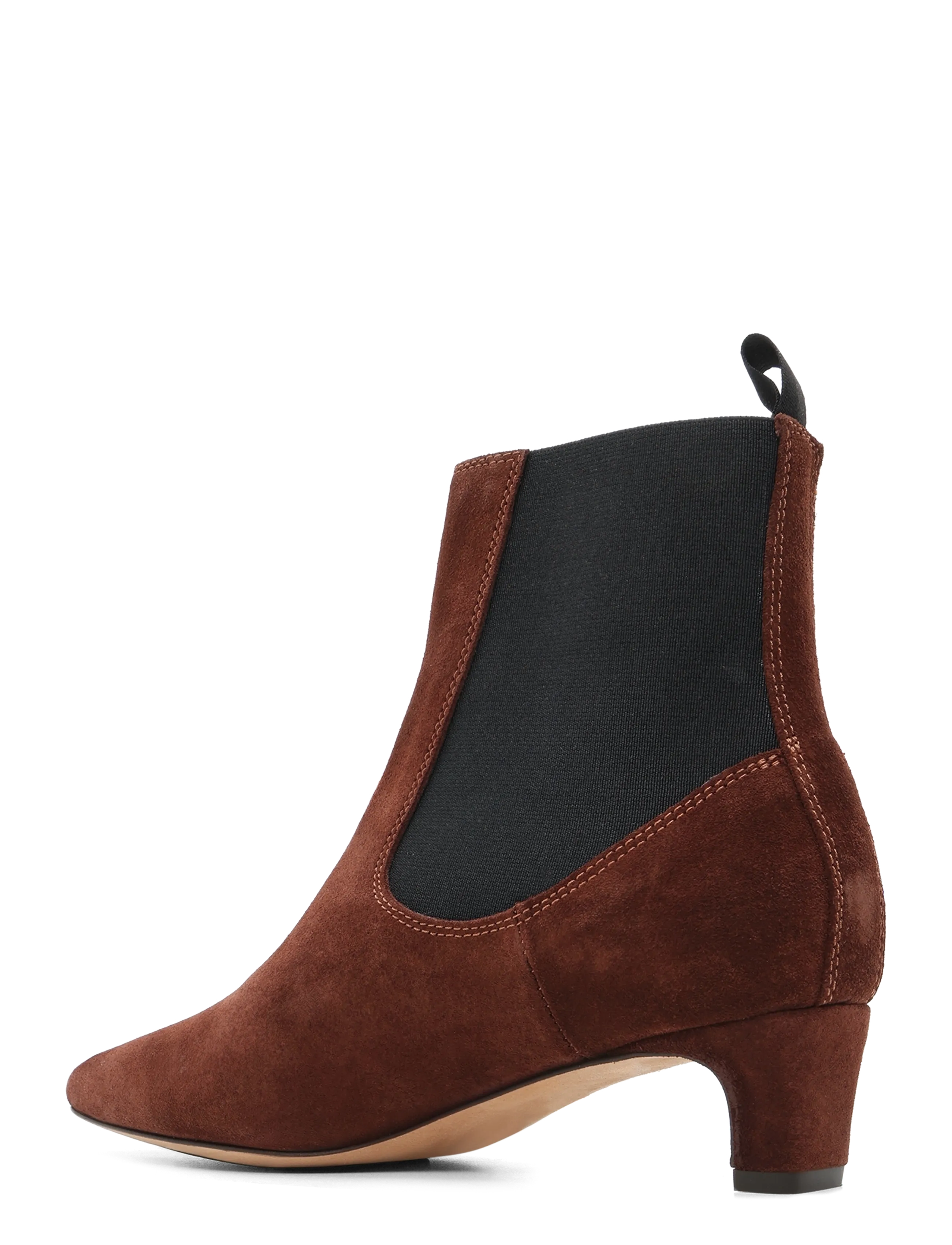 Anonymous Copenhagen - Gaby 40 - kontsaga poolsaapad - calf suede chocolate - 1