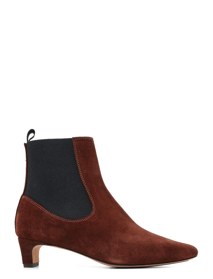 Anonymous Copenhagen - Gaby 40 - kontsaga poolsaapad - calf suede chocolate - 2