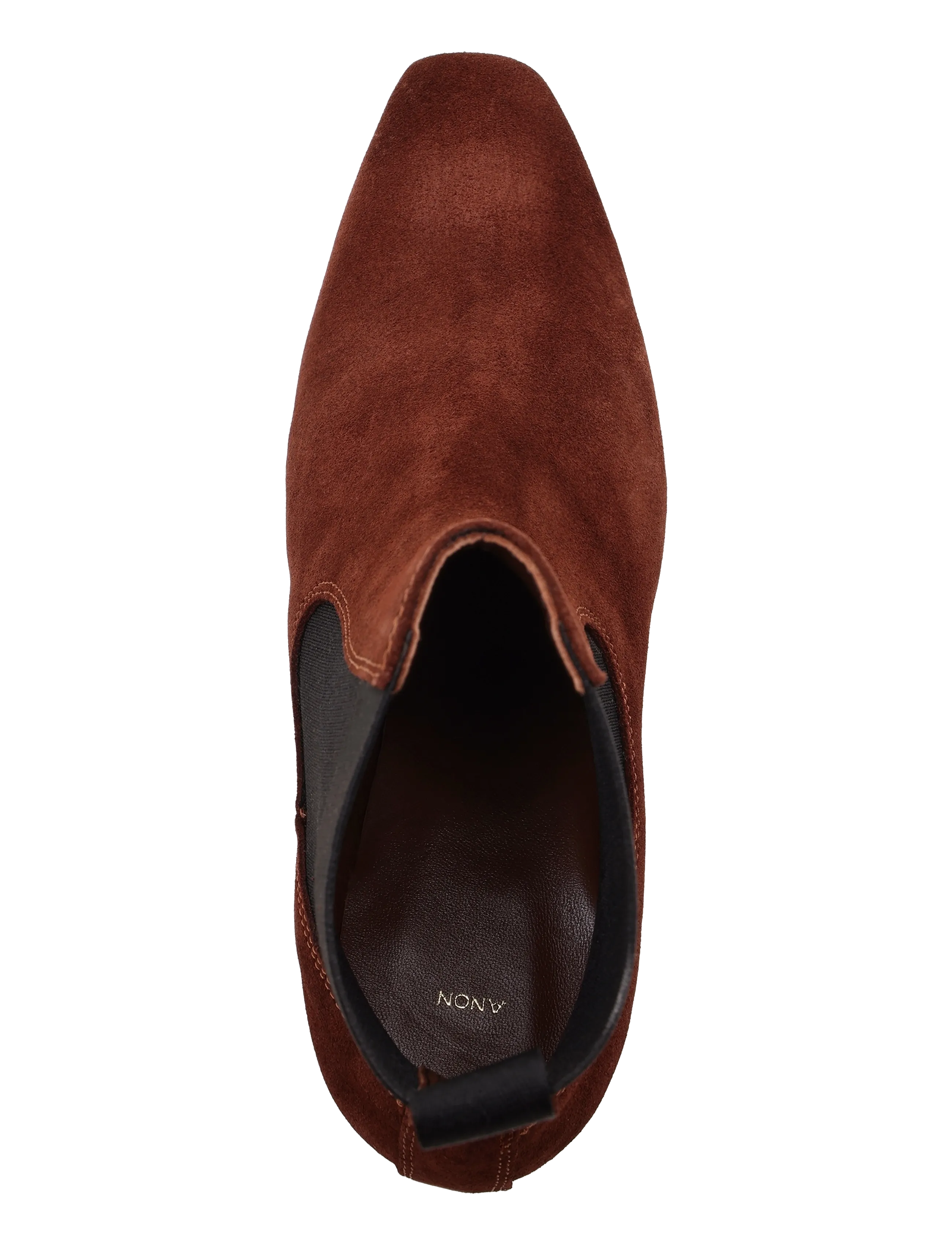 Anonymous Copenhagen - Gaby 40 - kontsaga poolsaapad - calf suede chocolate - 3