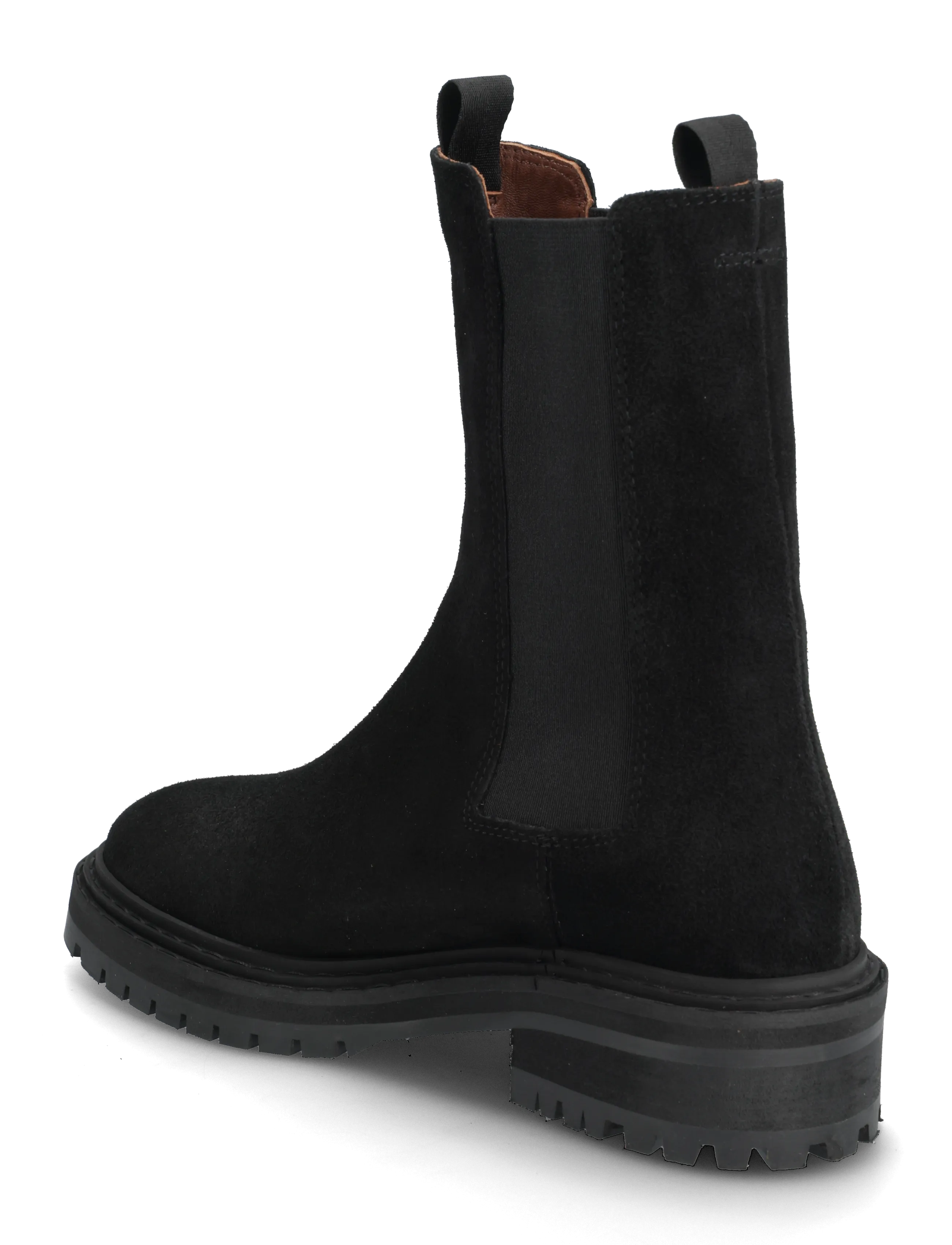 Anonymous Copenhagen - Haily high cut - flade ankelstøvler - calf suede black - 2