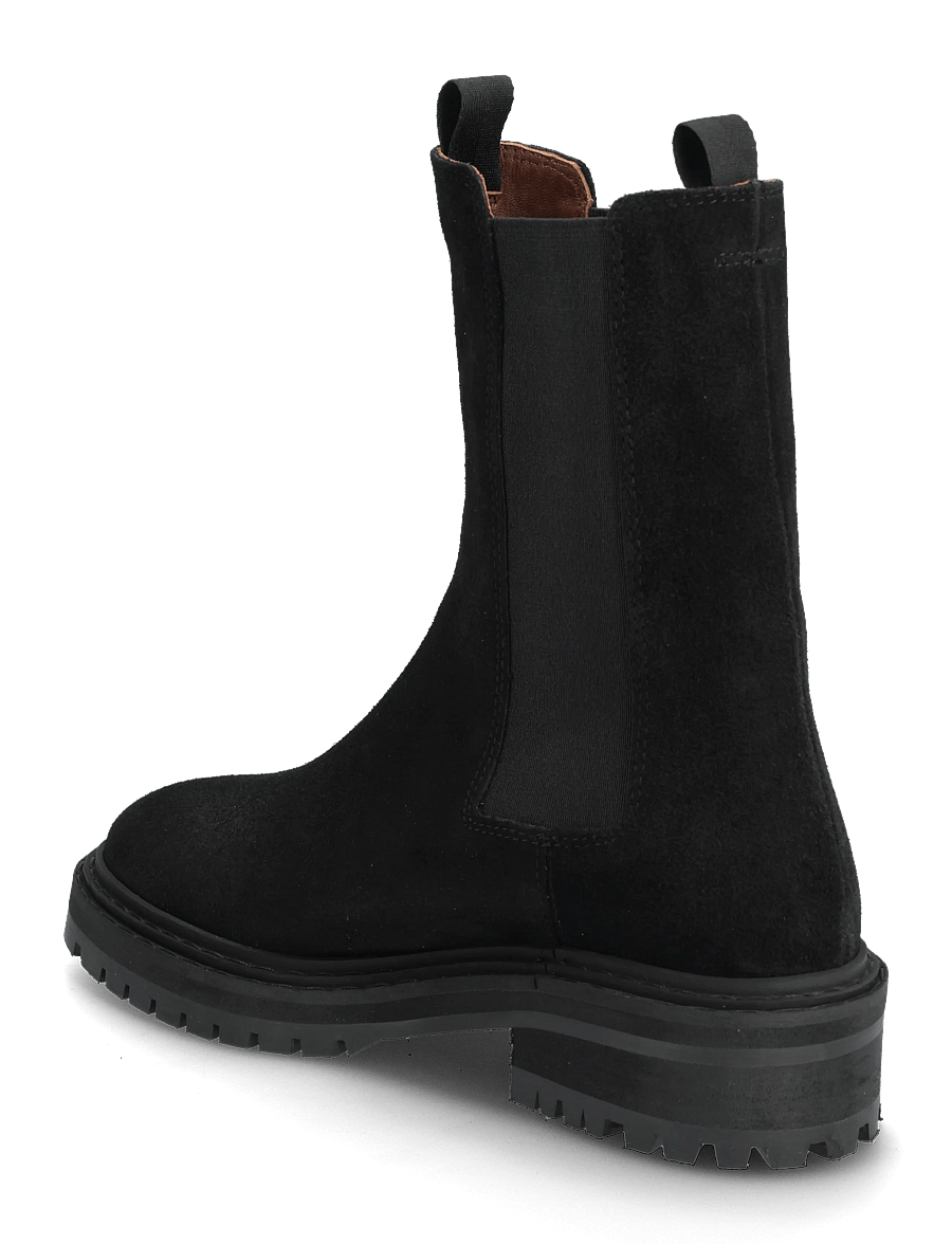 Anonymous Copenhagen - Haily high cut - flade ankelstøvler - calf suede black - 2