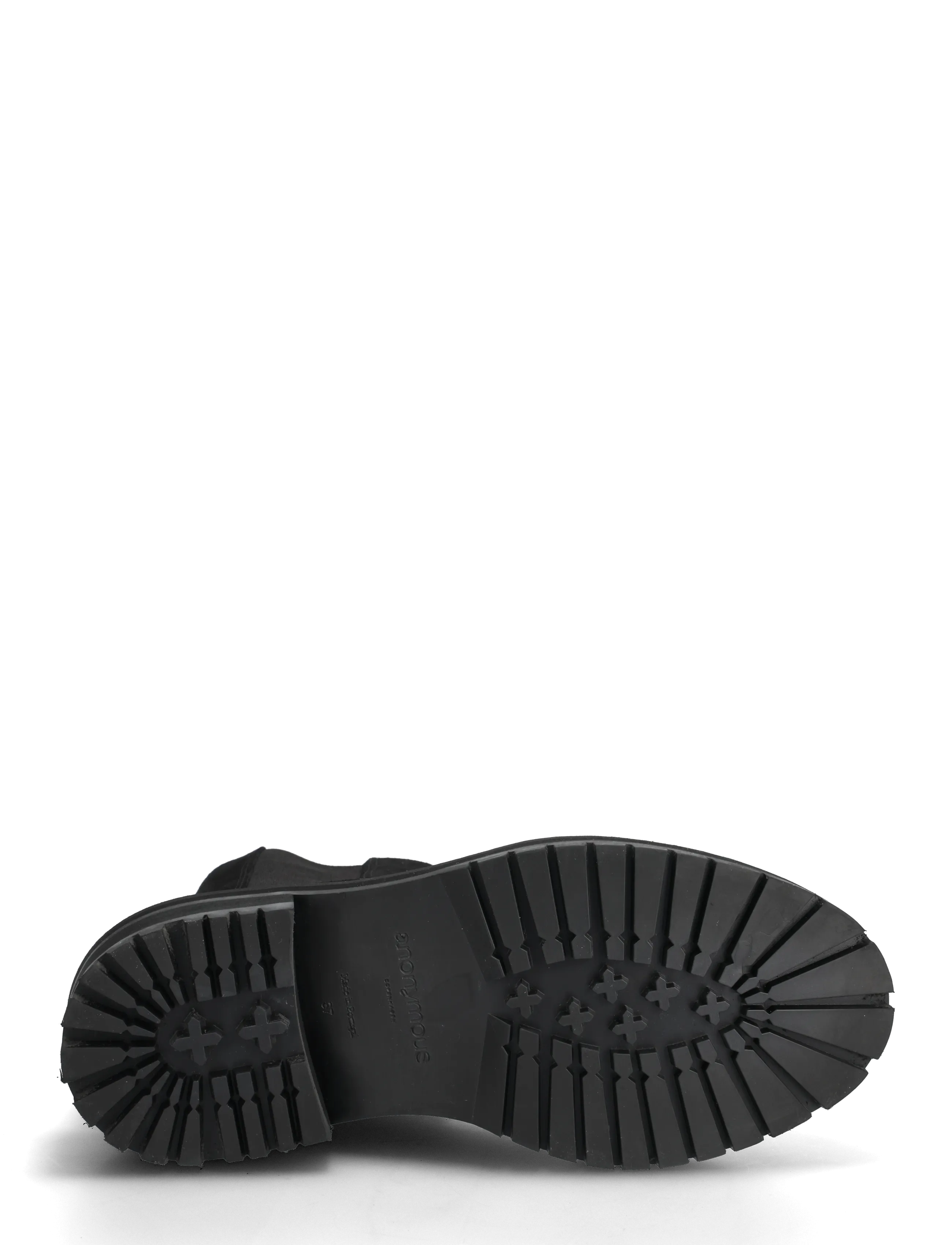 Anonymous Copenhagen - Haily high cut - flade ankelstøvler - calf suede black - 4
