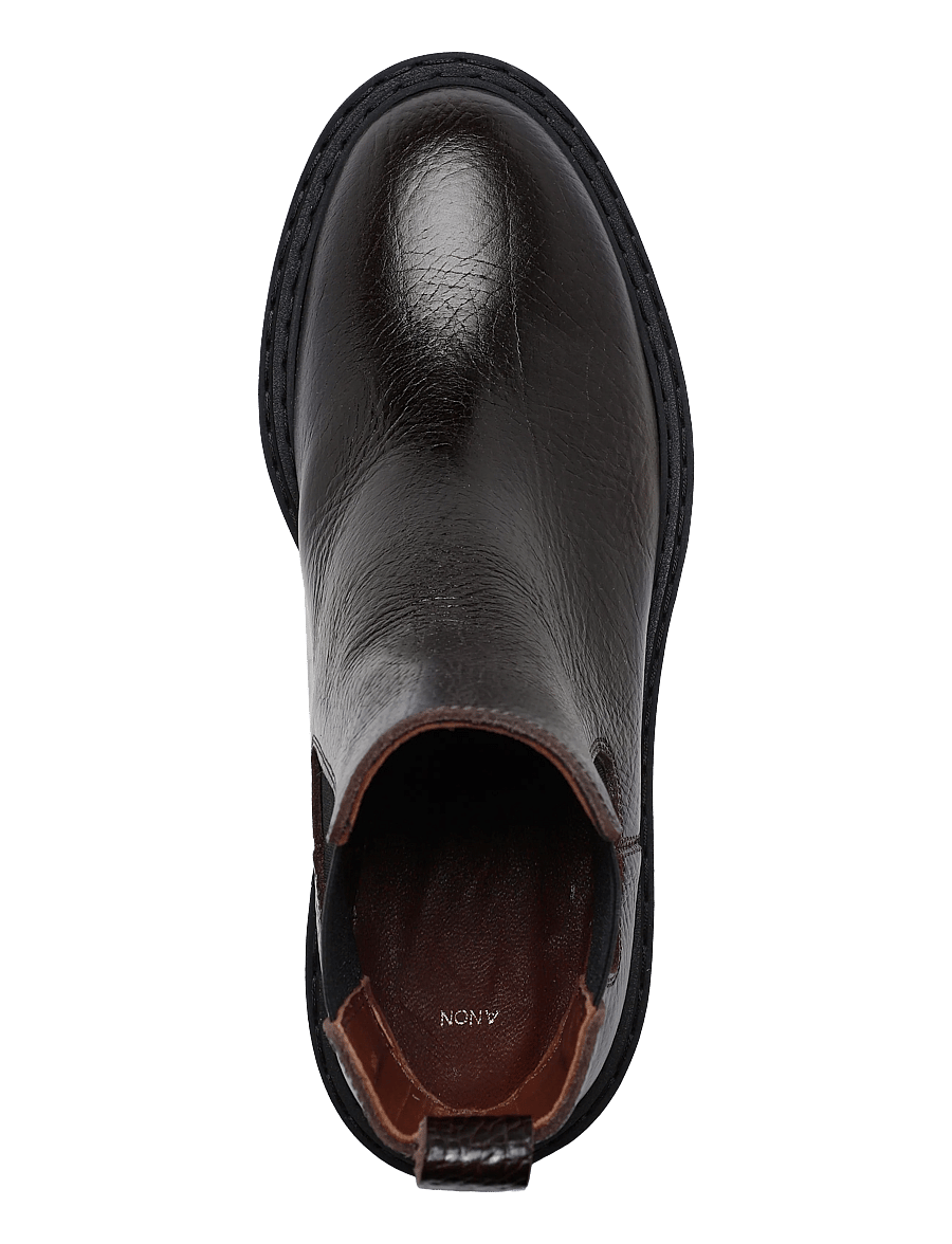 Anonymous Copenhagen - Haily low cut - chelsea boots - natural heavy grain cow chocolate - 3