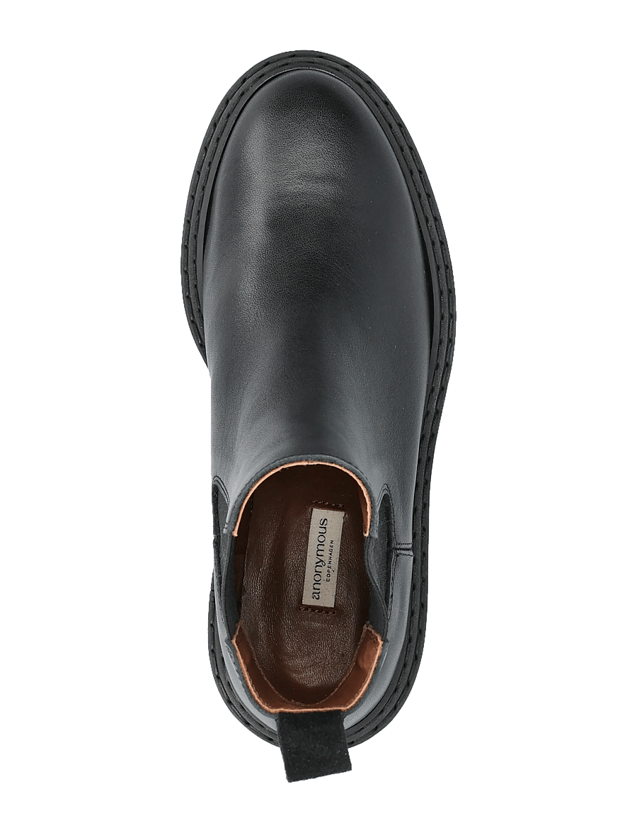 Anonymous Copenhagen - Haily low cut - chelsea stila zābaki - soft calf black - 3