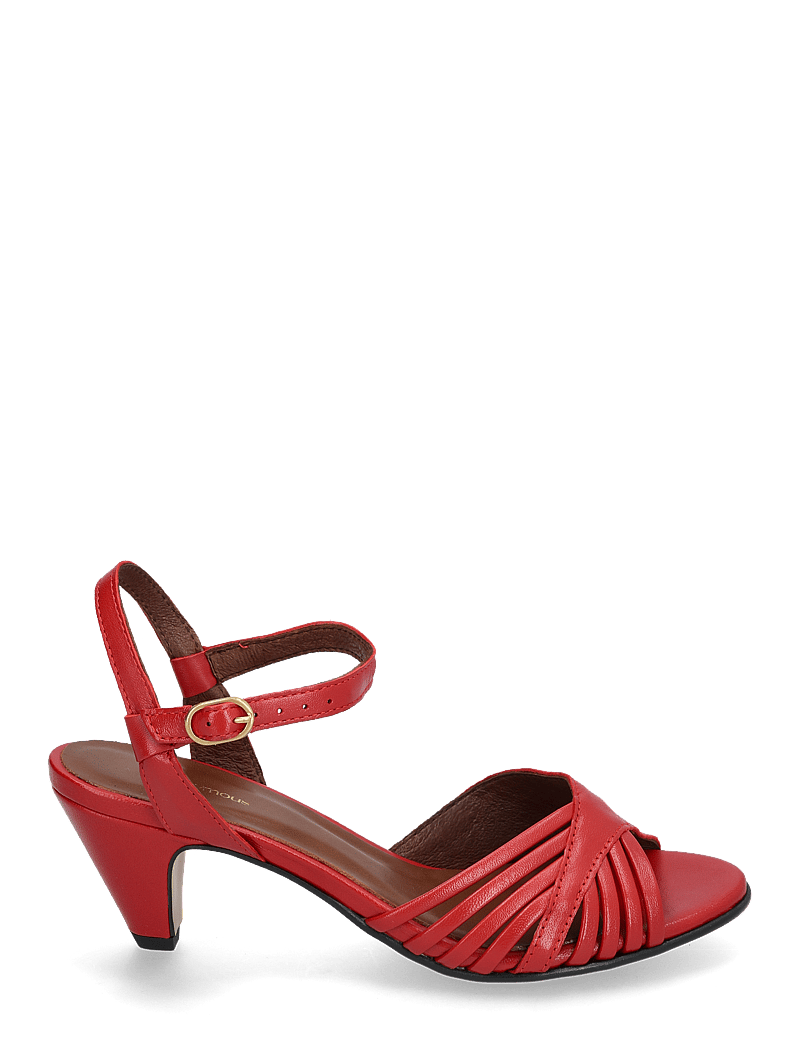 Anonymous Copenhagen - Hermine - sandaler med hæl - shiny lamb ruby red - 2