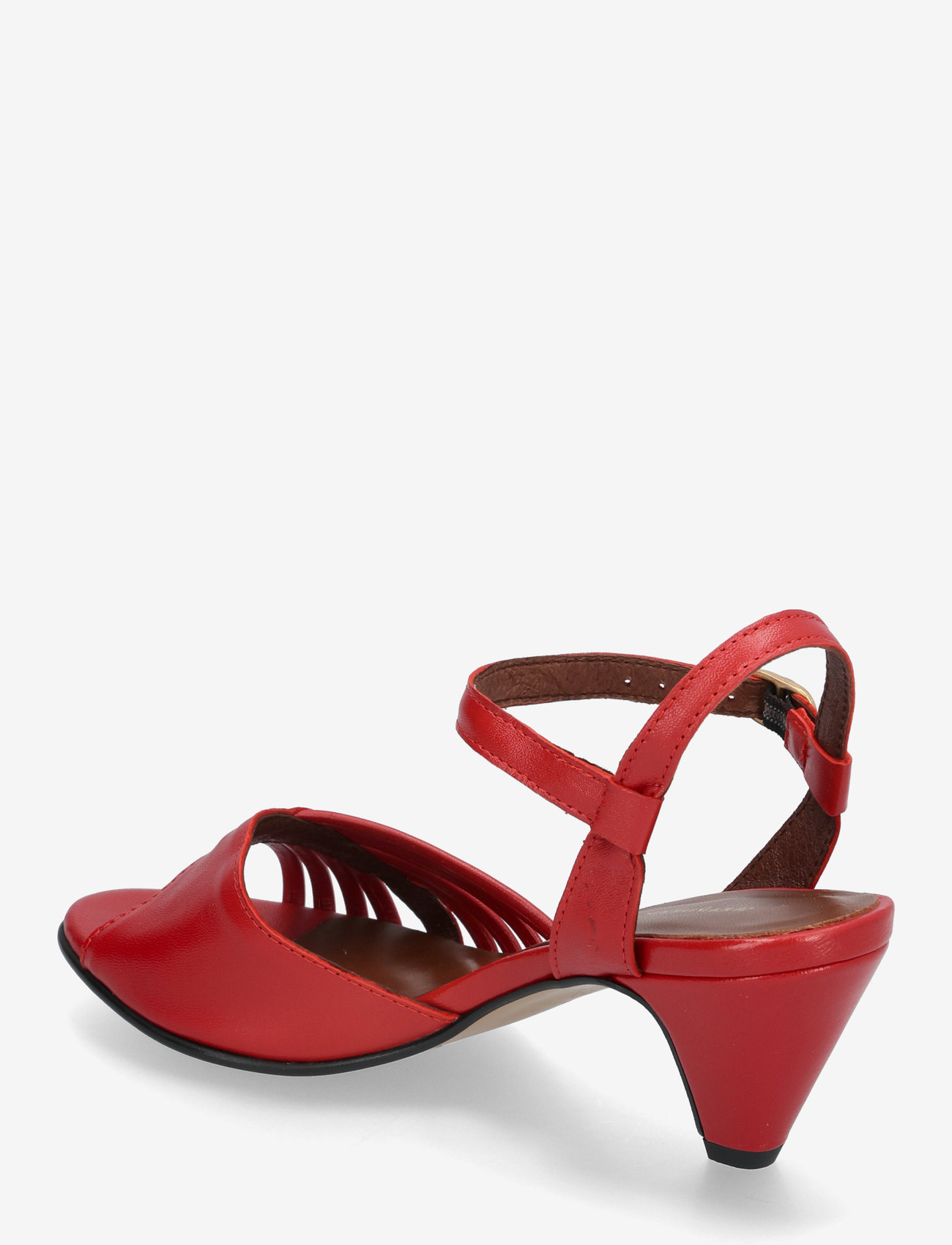 Anonymous Copenhagen - Hermine - sandaler med hæl - shiny lamb ruby red - 3