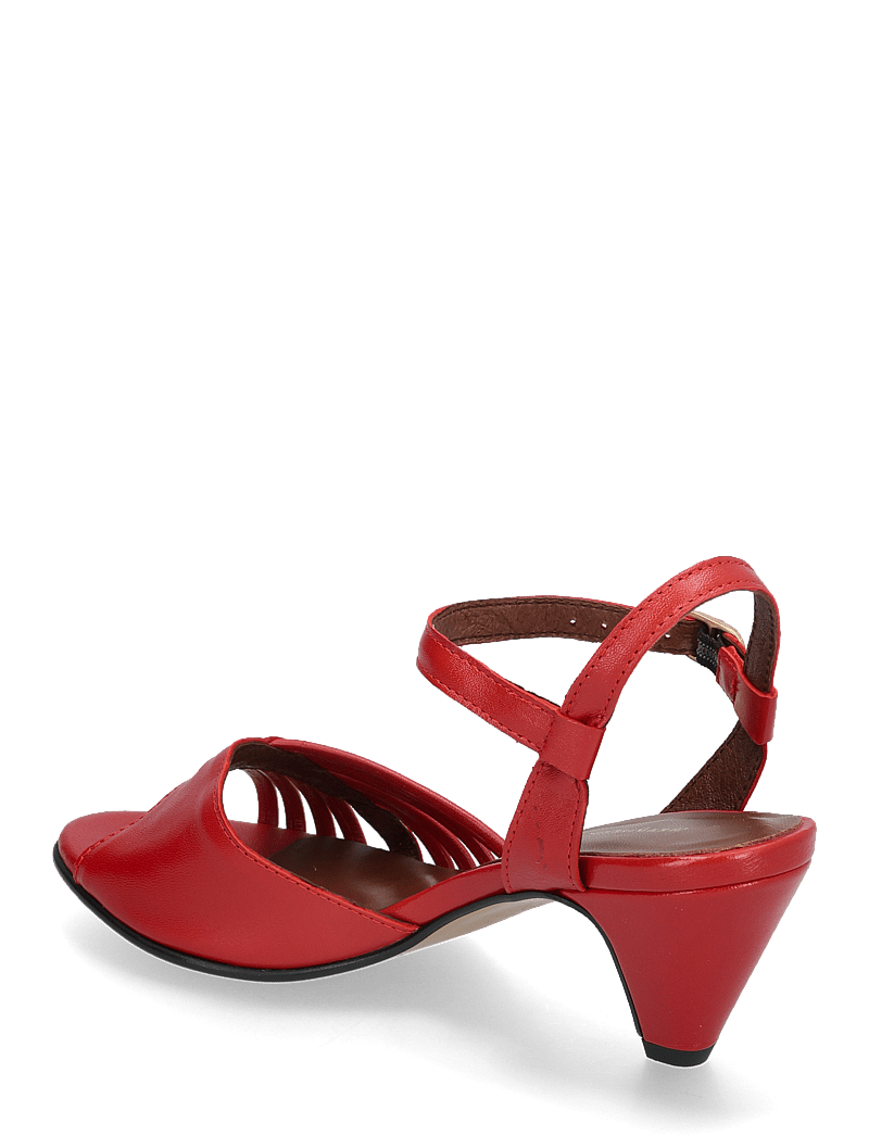 Anonymous Copenhagen - Hermine - sandaler med hæl - shiny lamb ruby red - 3