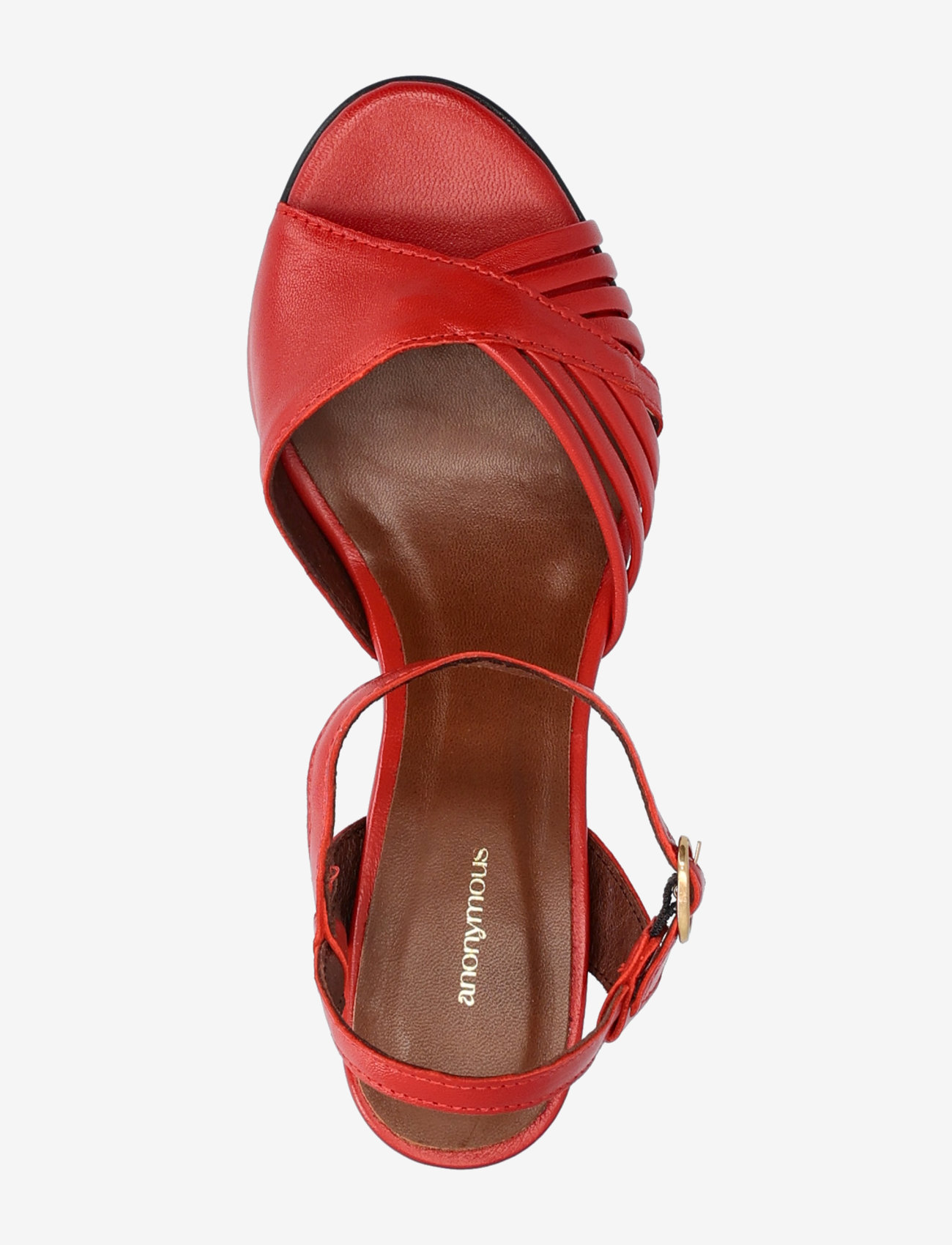 Anonymous Copenhagen - Hermine - sandaler med hæl - shiny lamb ruby red - 4