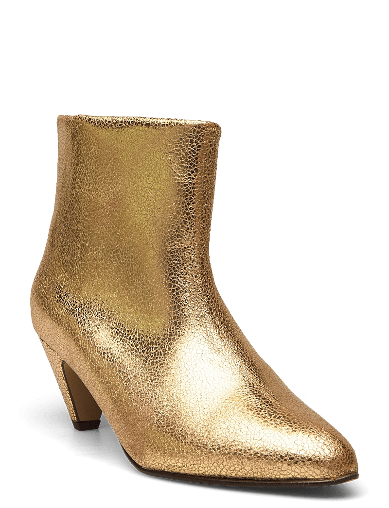 Anonymous Copenhagen - Hilly 50 stiletto - enkellaarsjes met hak - crackled metallic goat gold - 0