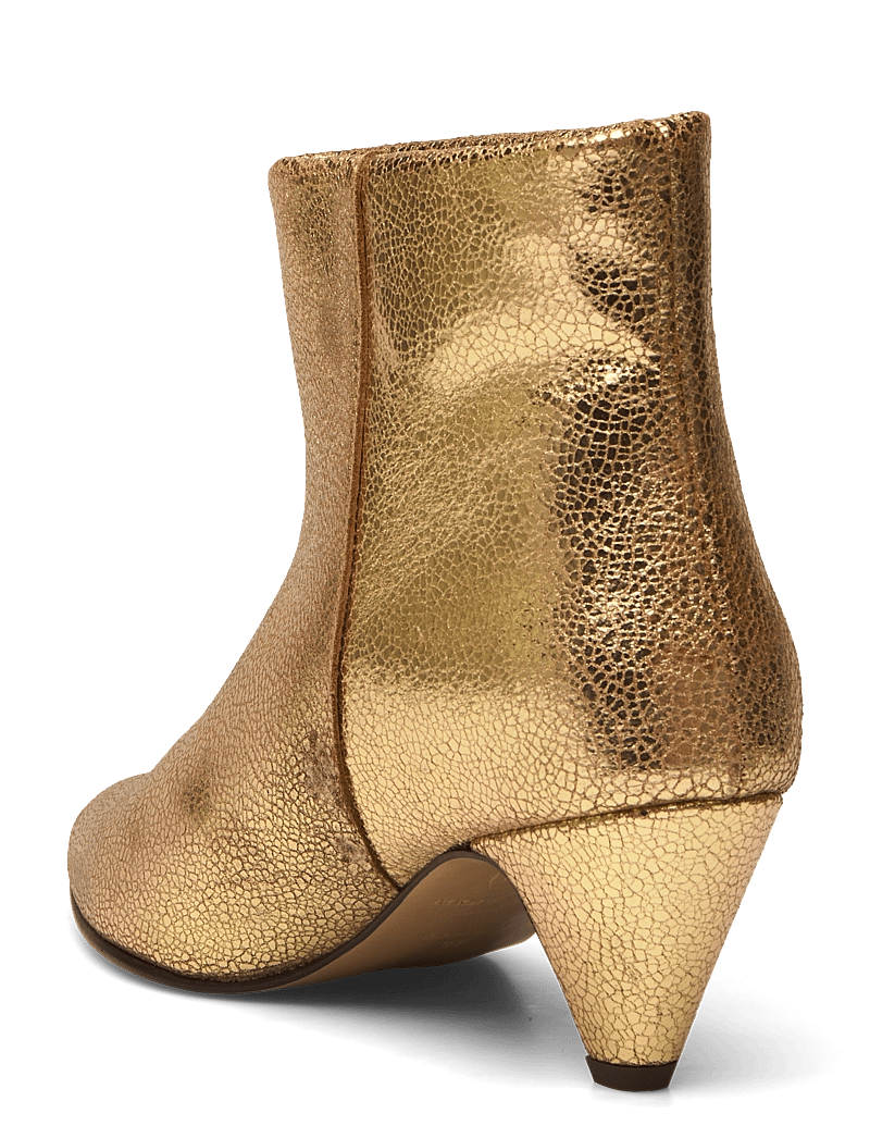 Anonymous Copenhagen - Hilly 50 stiletto - enkellaarsjes met hak - crackled metallic goat gold - 2