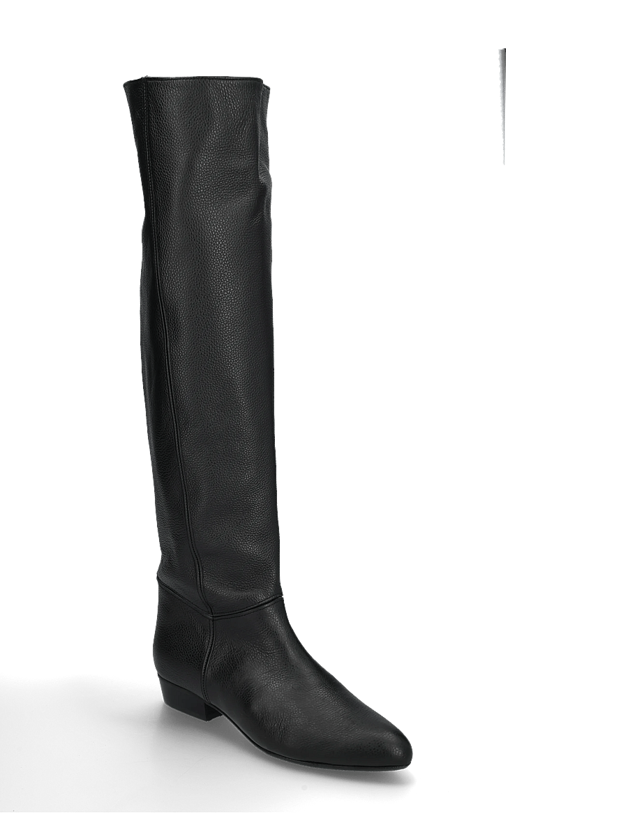 Anonymous Copenhagen - Jadah 20 - overknee-stiefel - pebbled soft calf & suede leather black - 0