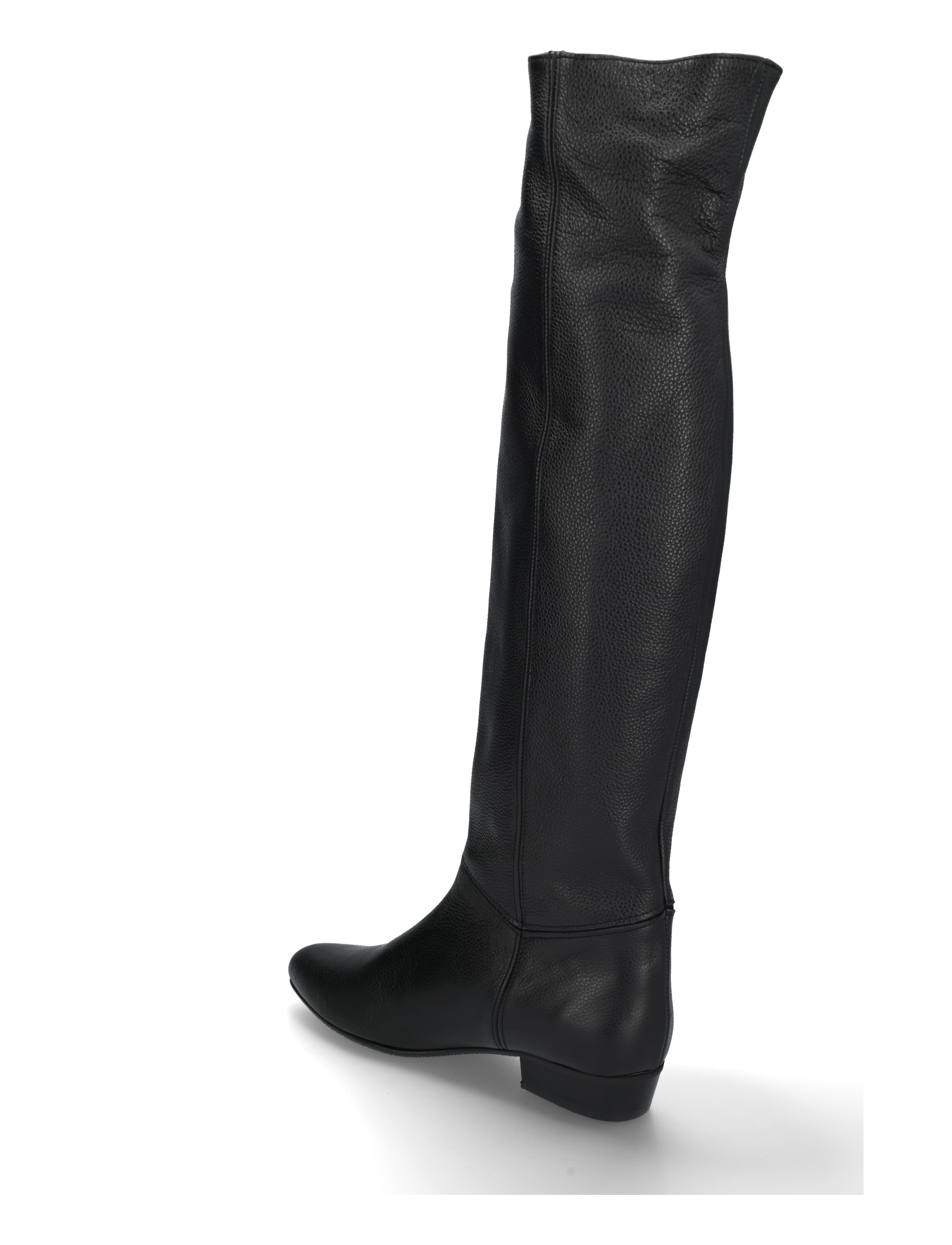 Anonymous Copenhagen - Jadah 20 - põlveni saapad - pebbled soft calf & suede leather black - 1