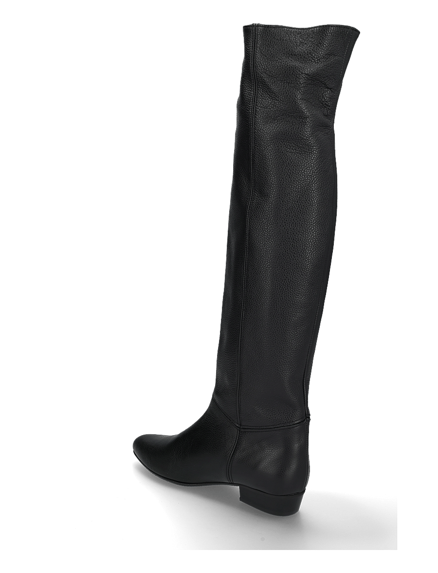 Anonymous Copenhagen - Jadah 20 - põlveni saapad - pebbled soft calf & suede leather black - 1