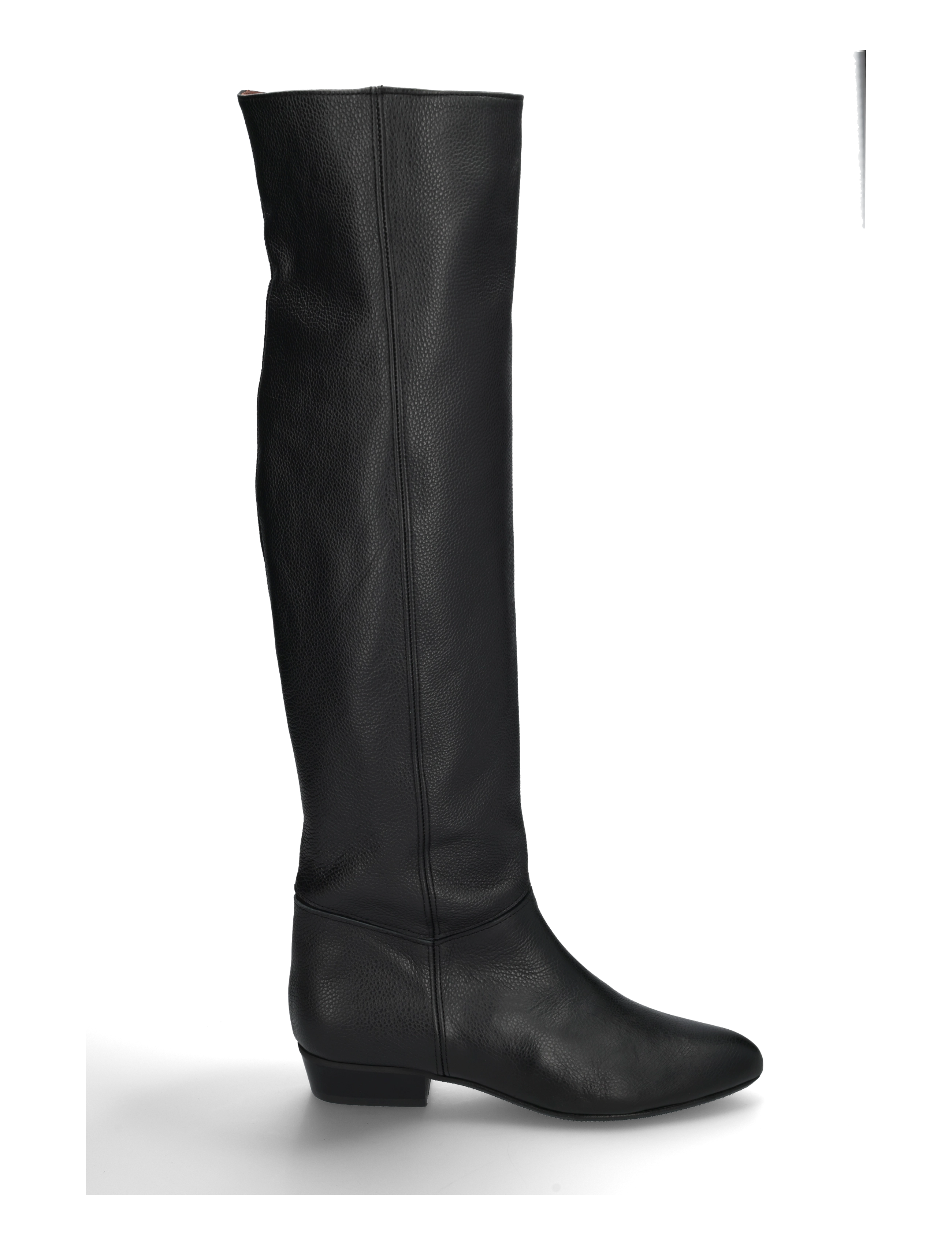 Anonymous Copenhagen - Jadah 20 - põlveni saapad - pebbled soft calf & suede leather black - 2