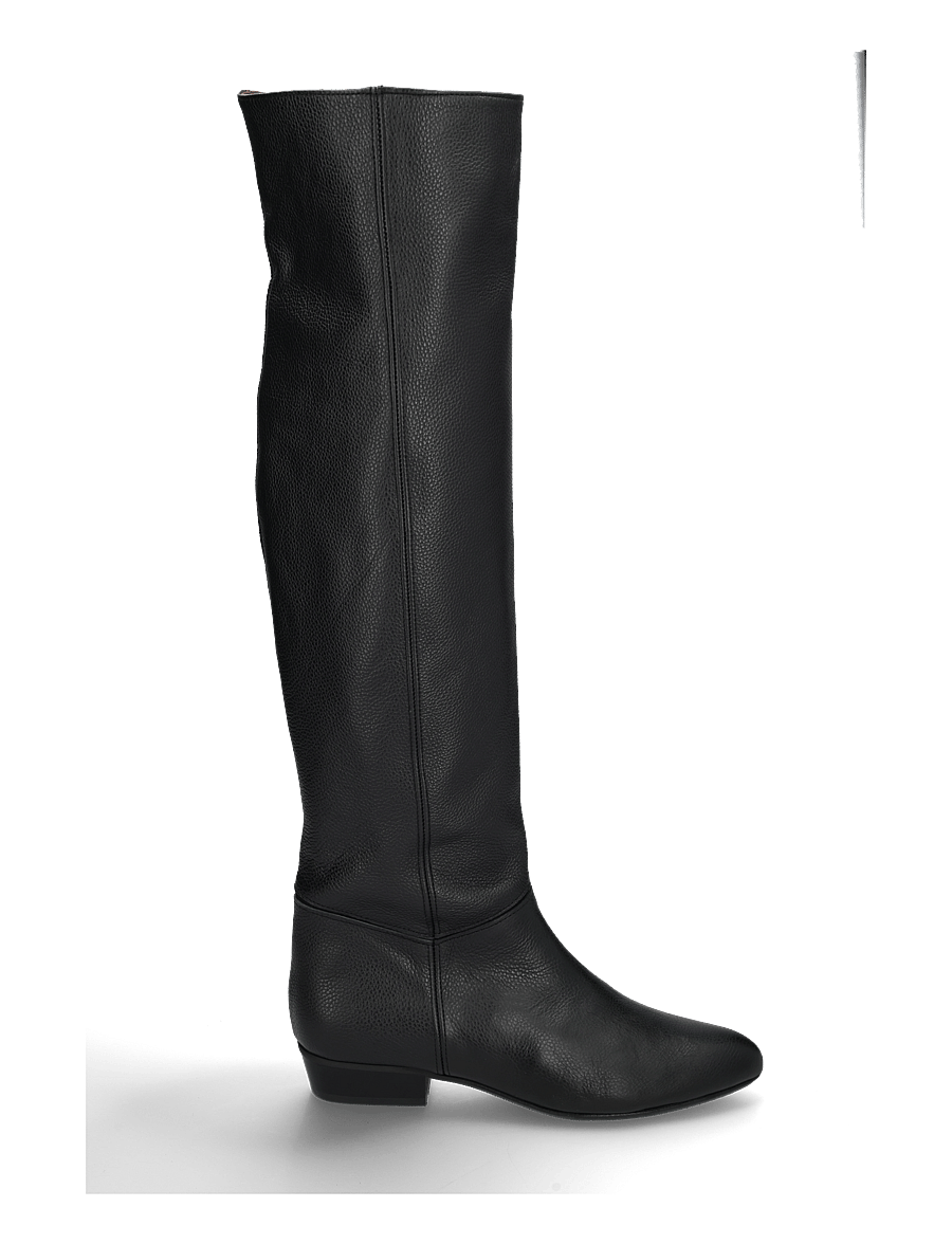 Anonymous Copenhagen - Jadah 20 - põlveni saapad - pebbled soft calf & suede leather black - 2