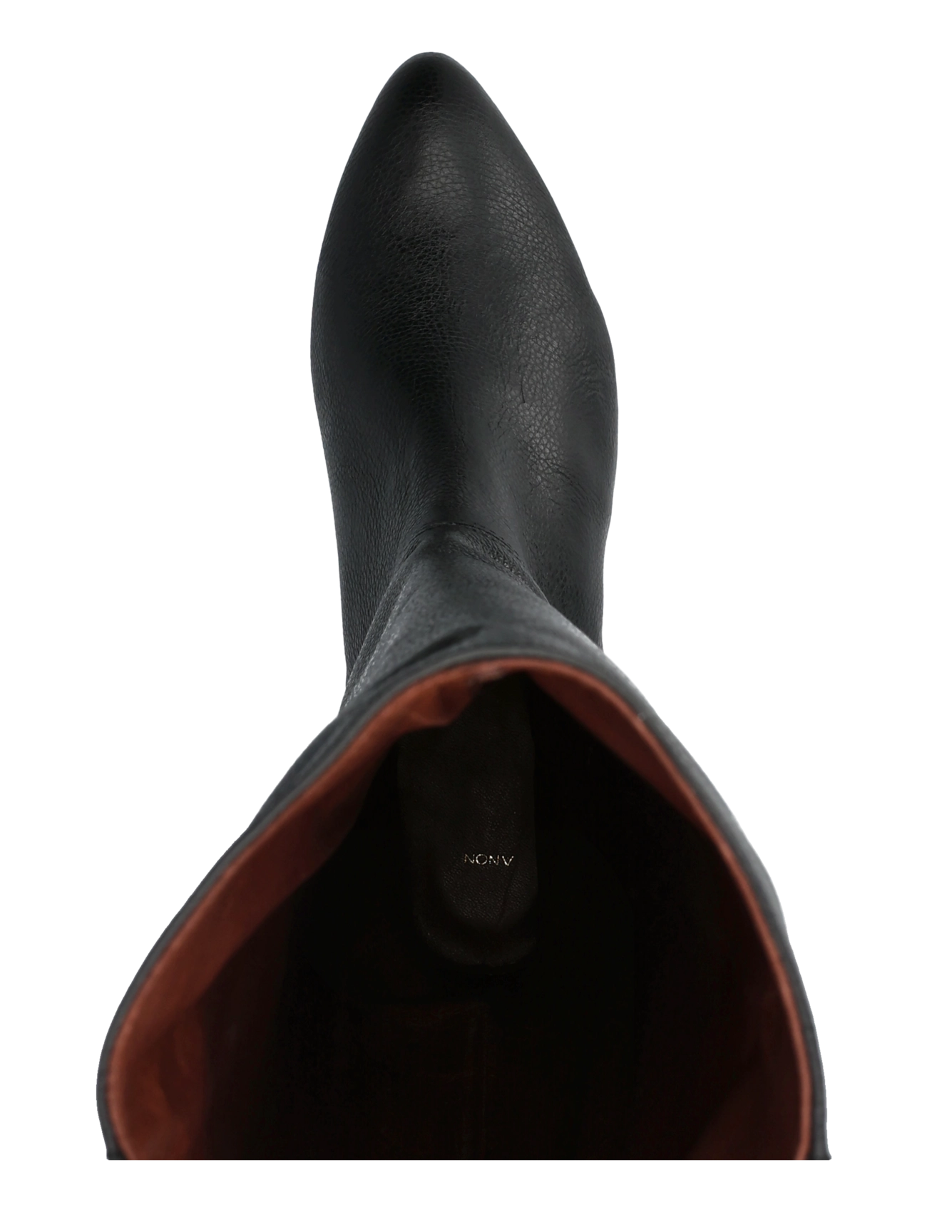 Anonymous Copenhagen - Jadah 20 - põlveni saapad - pebbled soft calf & suede leather black - 3