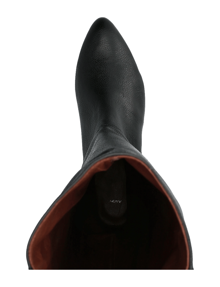 Anonymous Copenhagen - Jadah 20 - overknee-stiefel - pebbled soft calf & suede leather black - 3