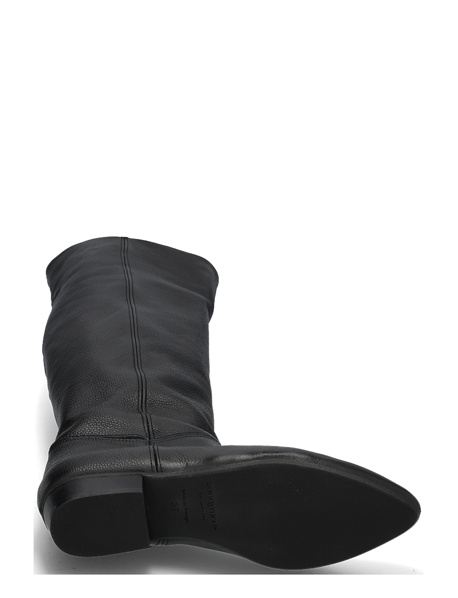 Anonymous Copenhagen - Jadah 20 - põlveni saapad - pebbled soft calf & suede leather black - 4