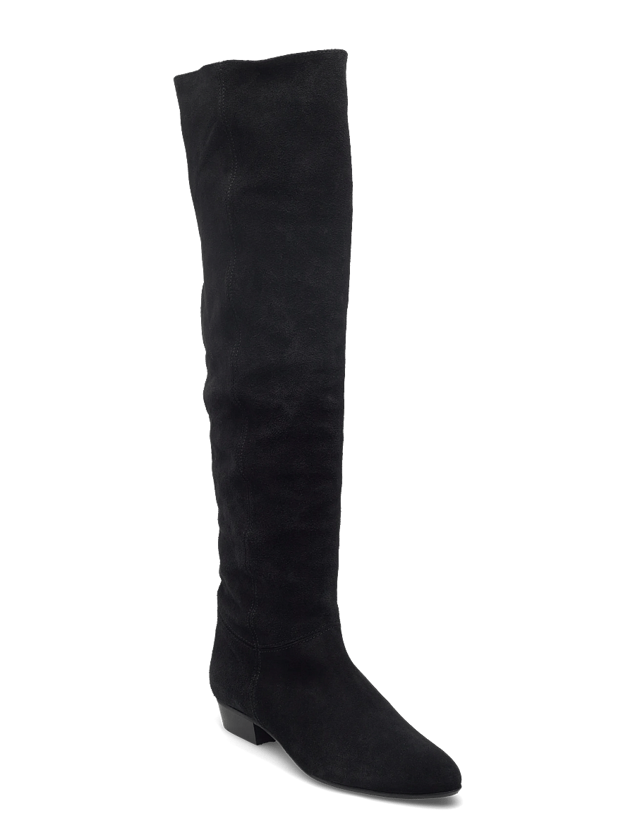 Anonymous Copenhagen - Jadah 20 - høye boots - calf suede & sleek leather black - 0