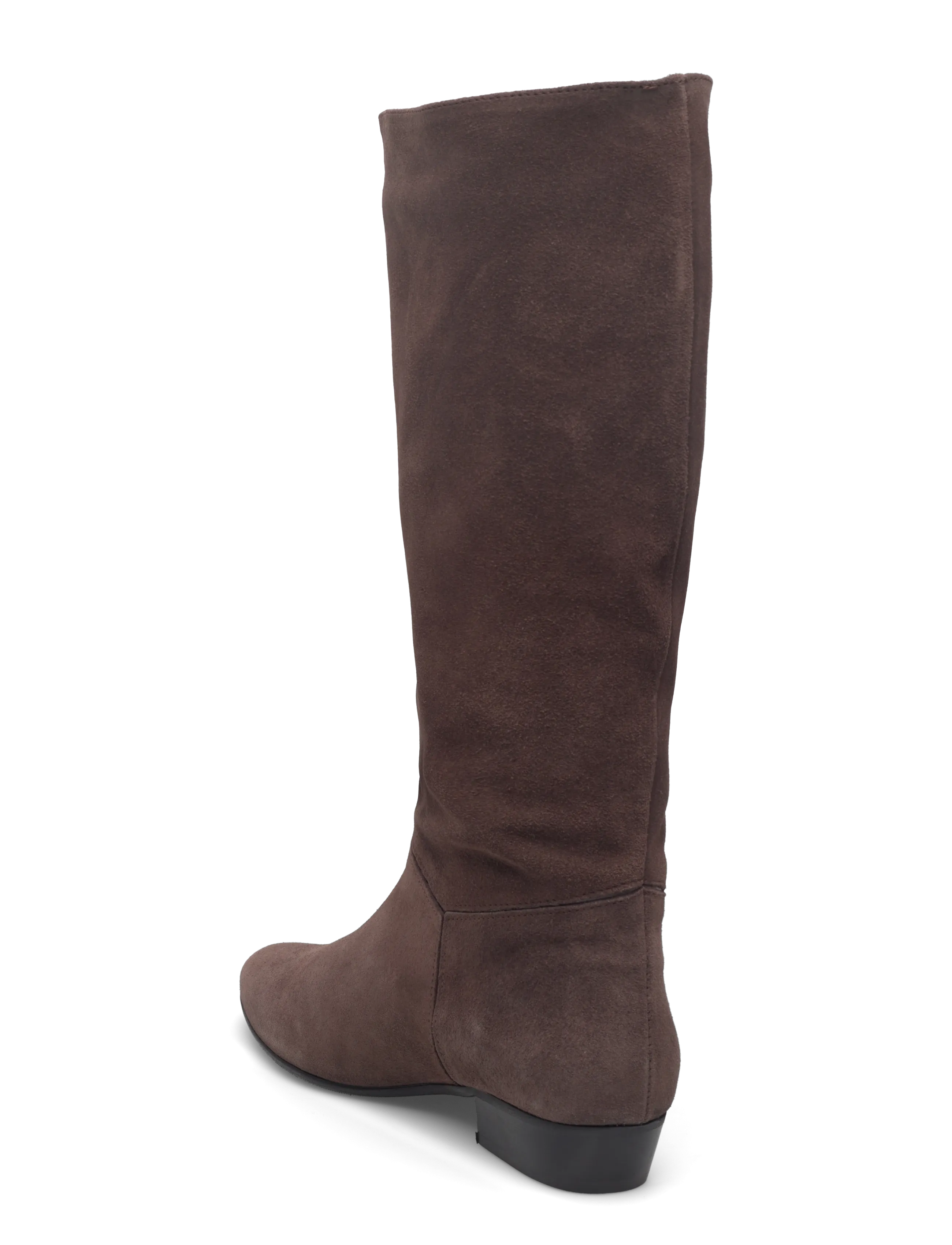 Anonymous Copenhagen - Jasmina 20 - langskaftede støvler - calf suede & sleek leather coffee brown & dark taupe - 2