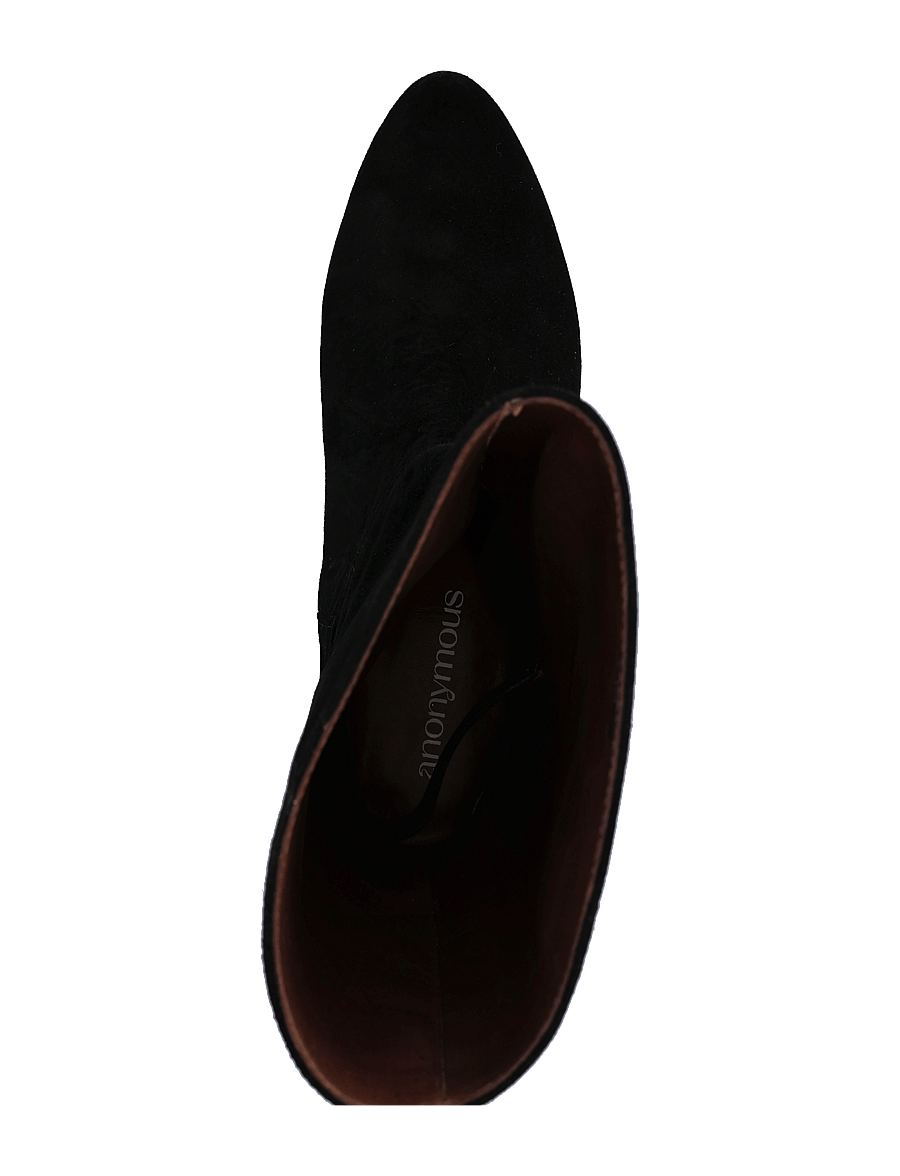 Anonymous Copenhagen - Jasmina 20 - há stígvél - calf suede & sleek leather black - 3