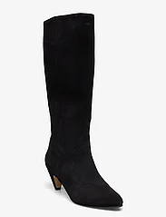 Anonymous Copenhagen - Jasmina 50 stiletto - langskaftede støvler - calf suede & sleek leather black - 0