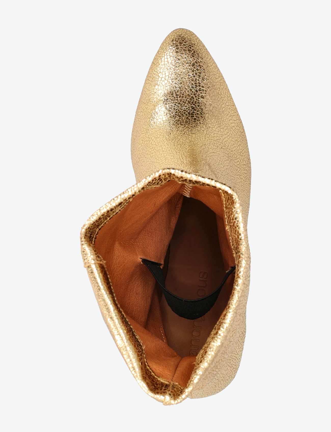 Anonymous Copenhagen - Jassi 50 stiletto - kontsaga poolsaapad - crackled metallic goat gold - 3