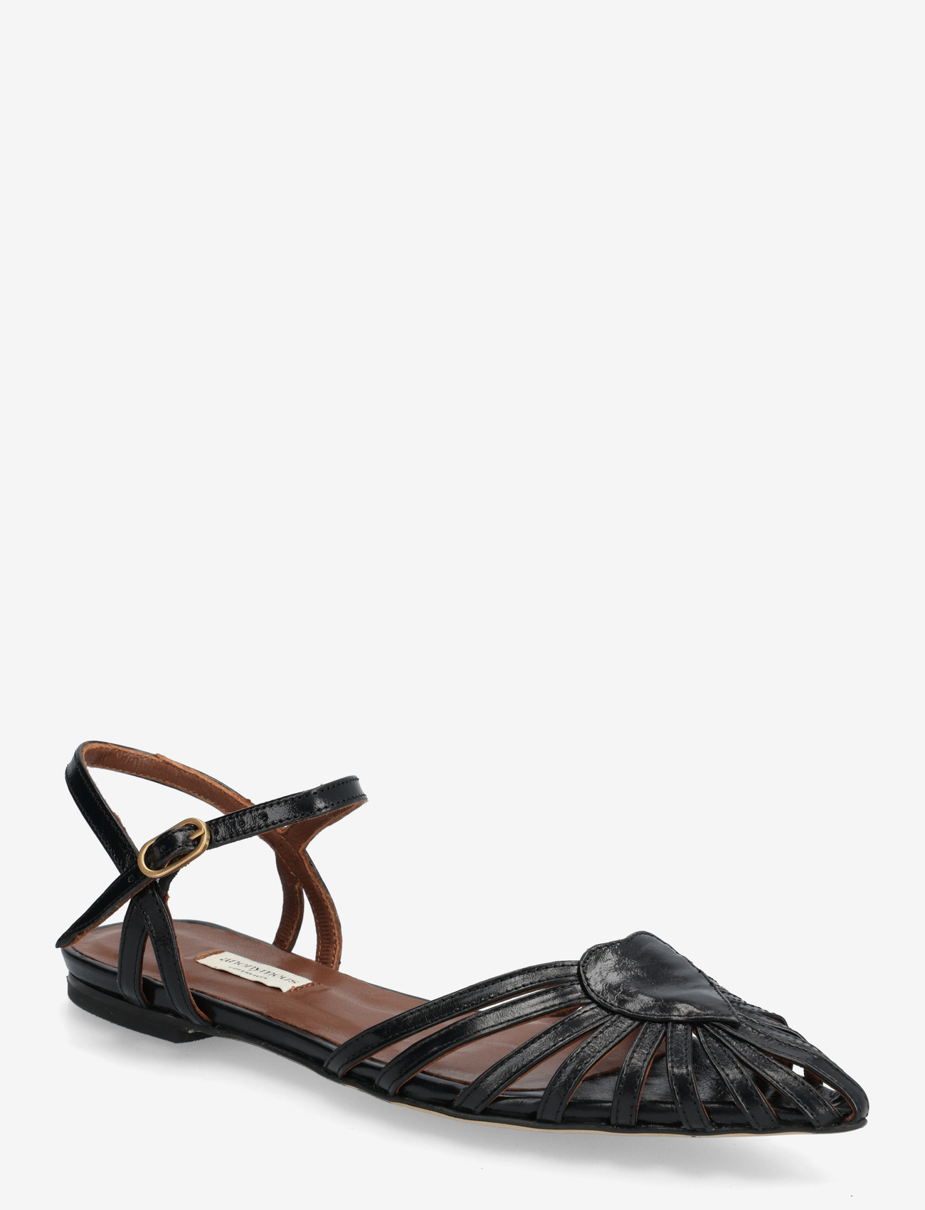 Anonymous Copenhagen - Keesha 10 - kontsata sandaalid - crinkled polished goat black - 0