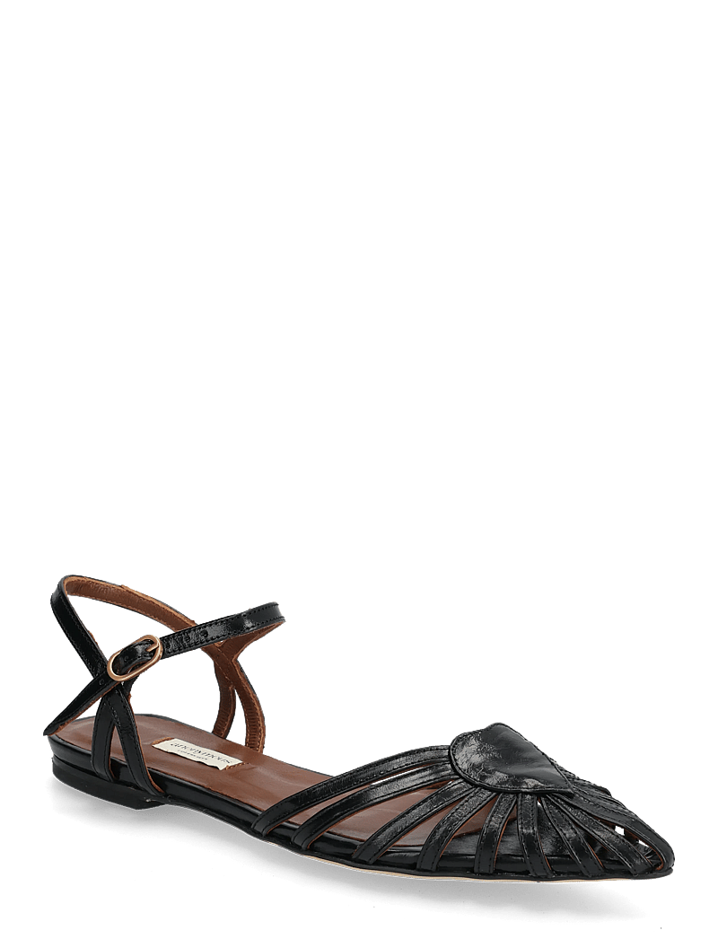 Anonymous Copenhagen - Keesha 10 - kontsata sandaalid - crinkled polished goat black - 0