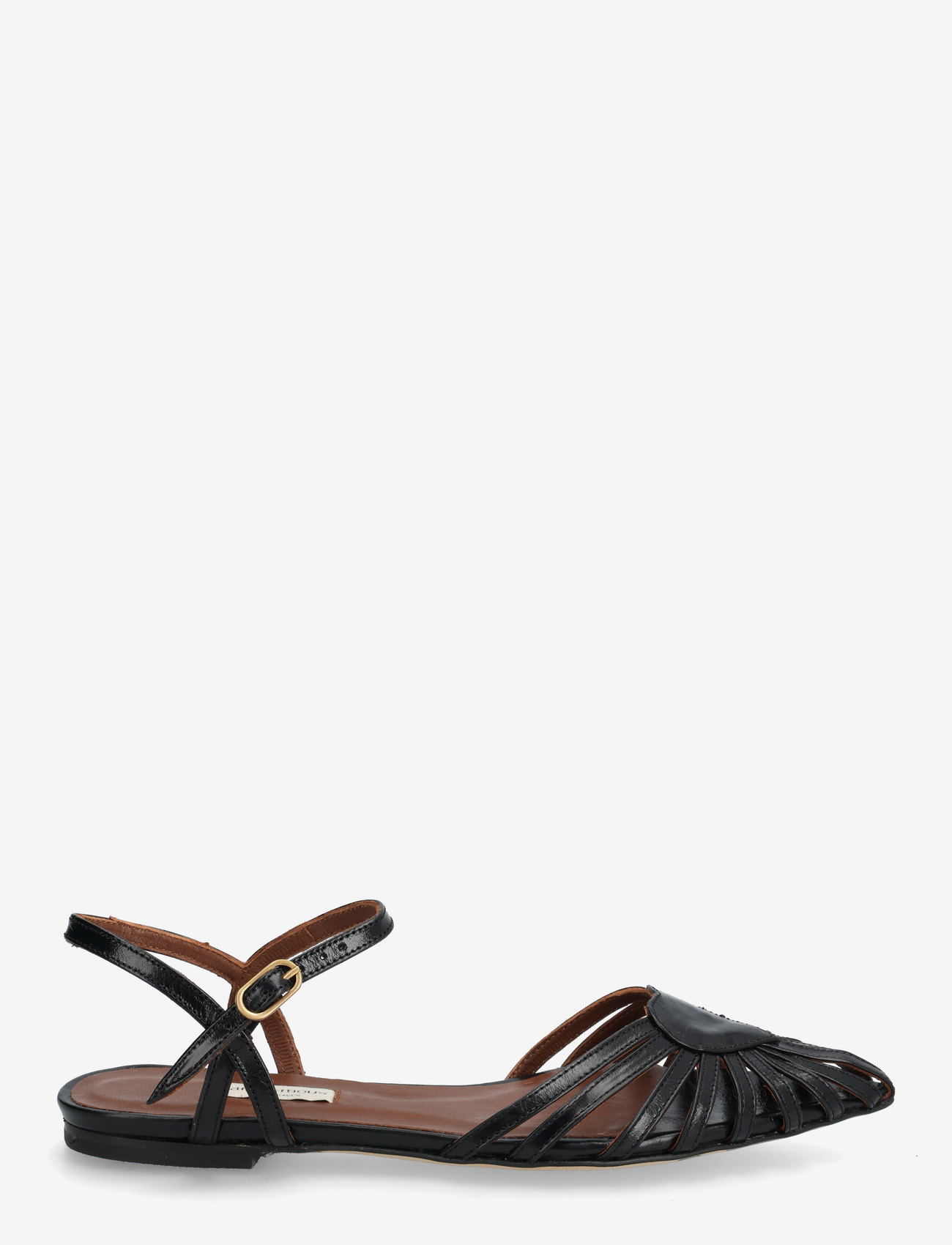 Anonymous Copenhagen - Keesha 10 - kontsata sandaalid - crinkled polished goat black - 1