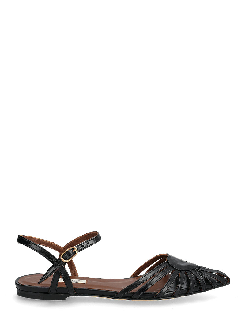 Anonymous Copenhagen - Keesha 10 - kontsata sandaalid - crinkled polished goat black - 1