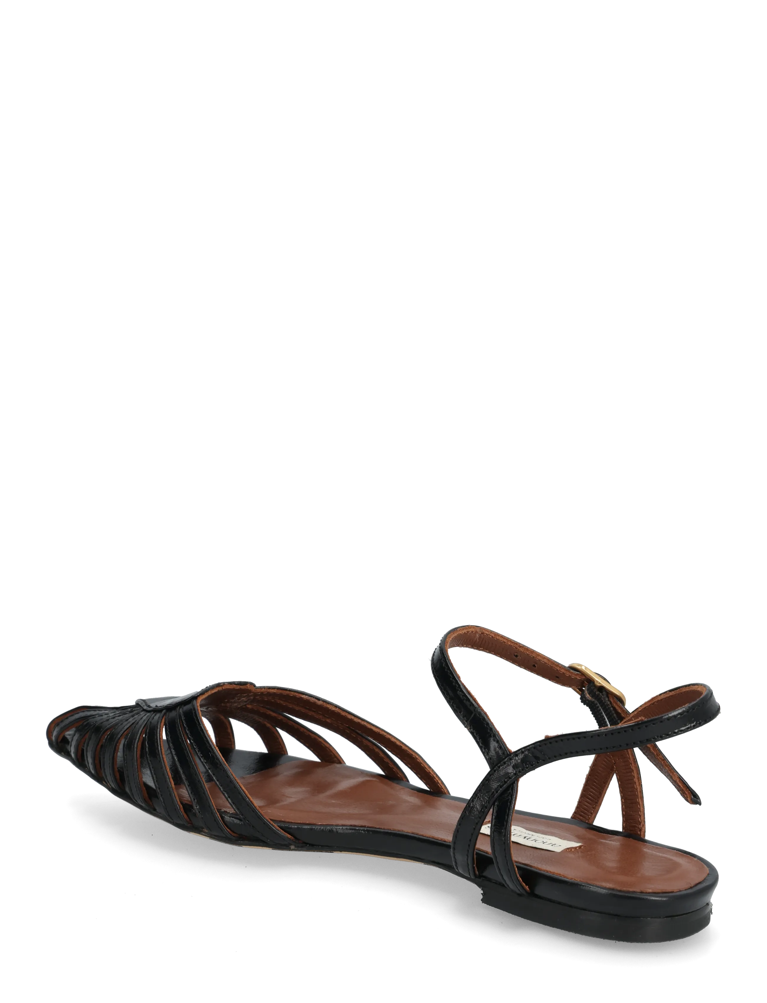Anonymous Copenhagen - Keesha 10 - flache sandalen - crinkled polished goat black - 2