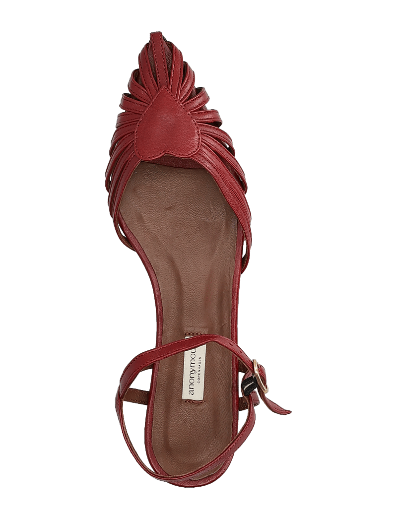 Anonymous Copenhagen - Keesha 10 - flache sandalen - shiny lamb pomegranate - 3