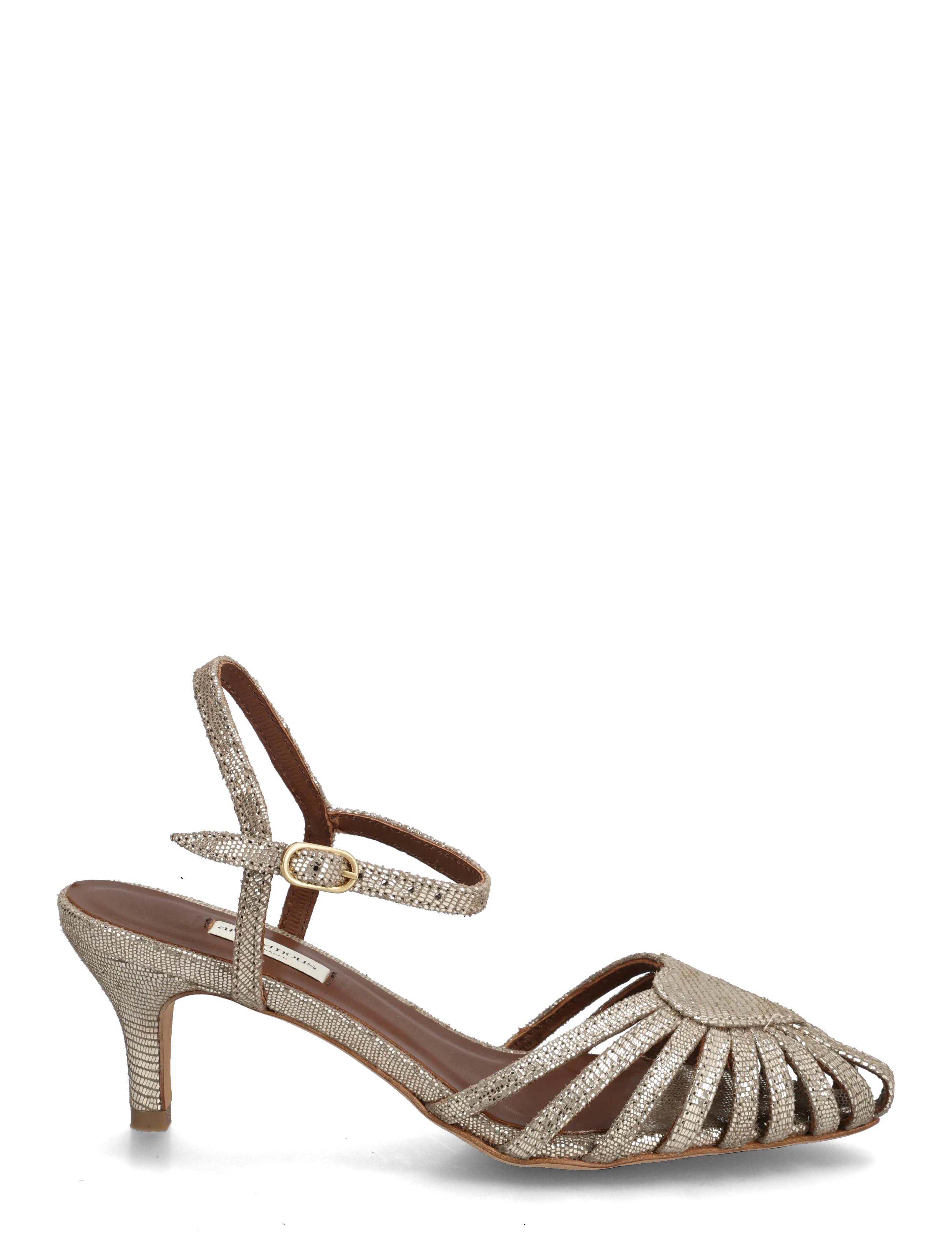 Anonymous Copenhagen - Keesha 55 - sandaletten - lizard metallic goat vintage champagne - 1