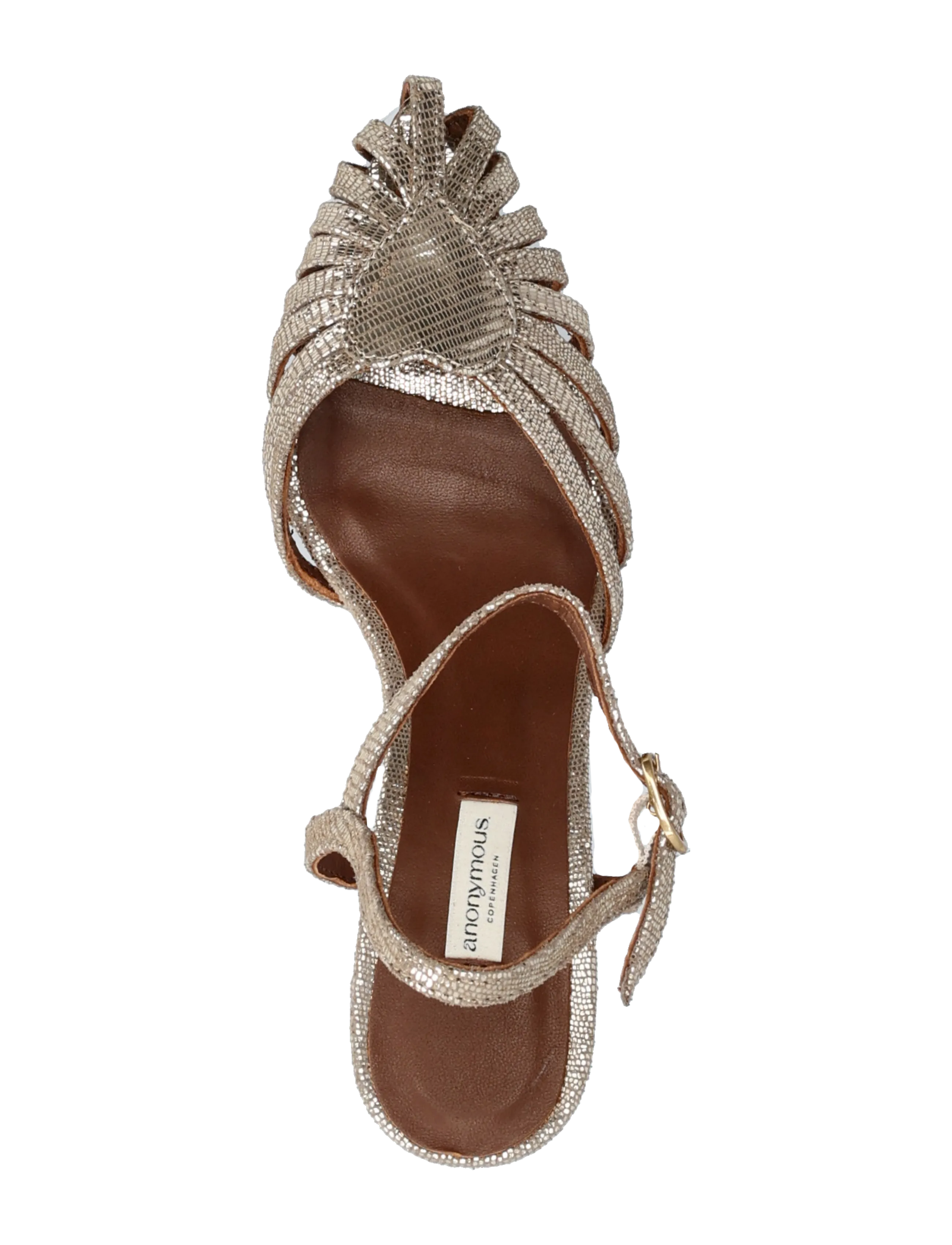 Anonymous Copenhagen - Keesha 55 - sandaletten - lizard metallic goat vintage champagne - 3