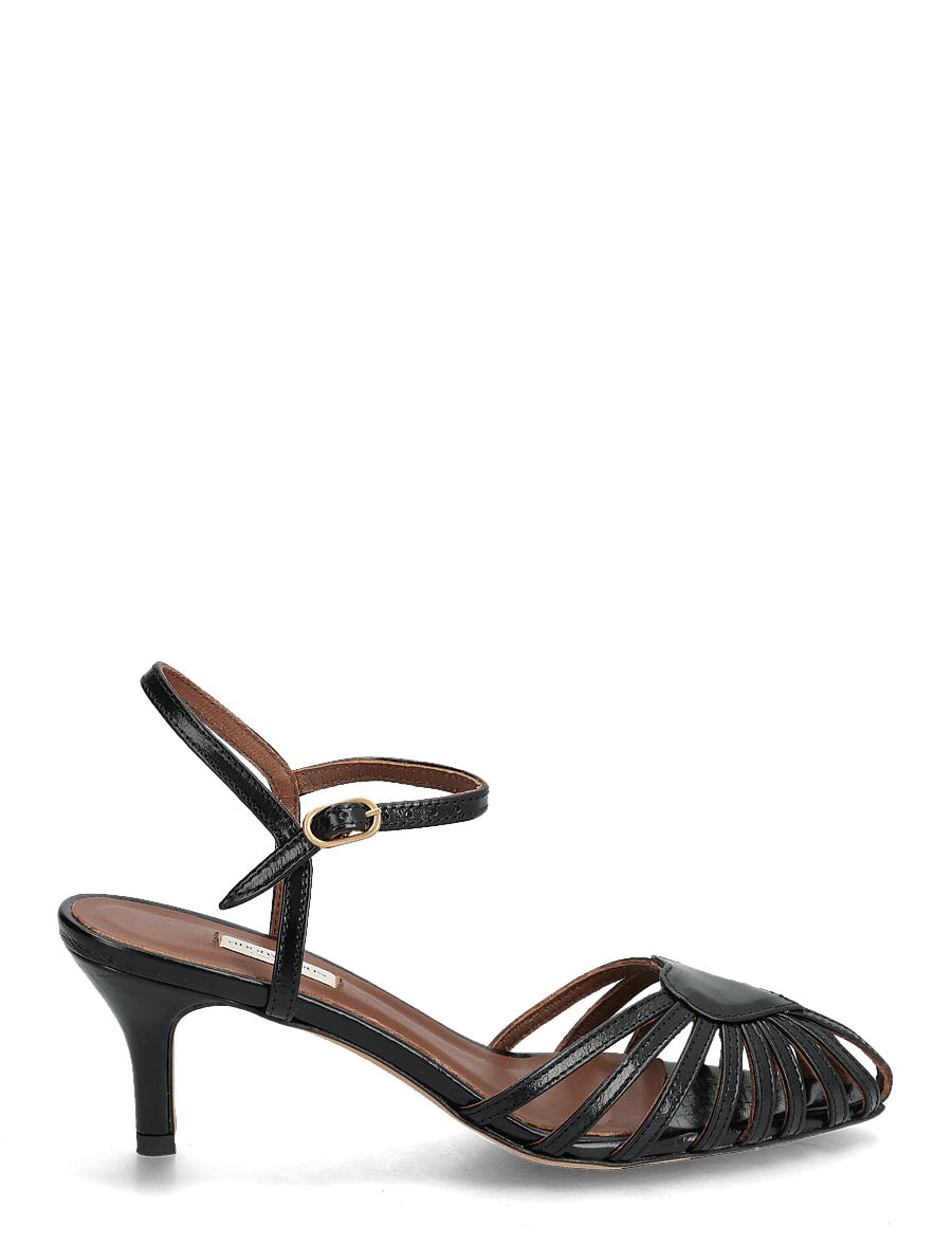 Anonymous Copenhagen - Keesha 55 - sandaletter - crinkled polished goat black - 1