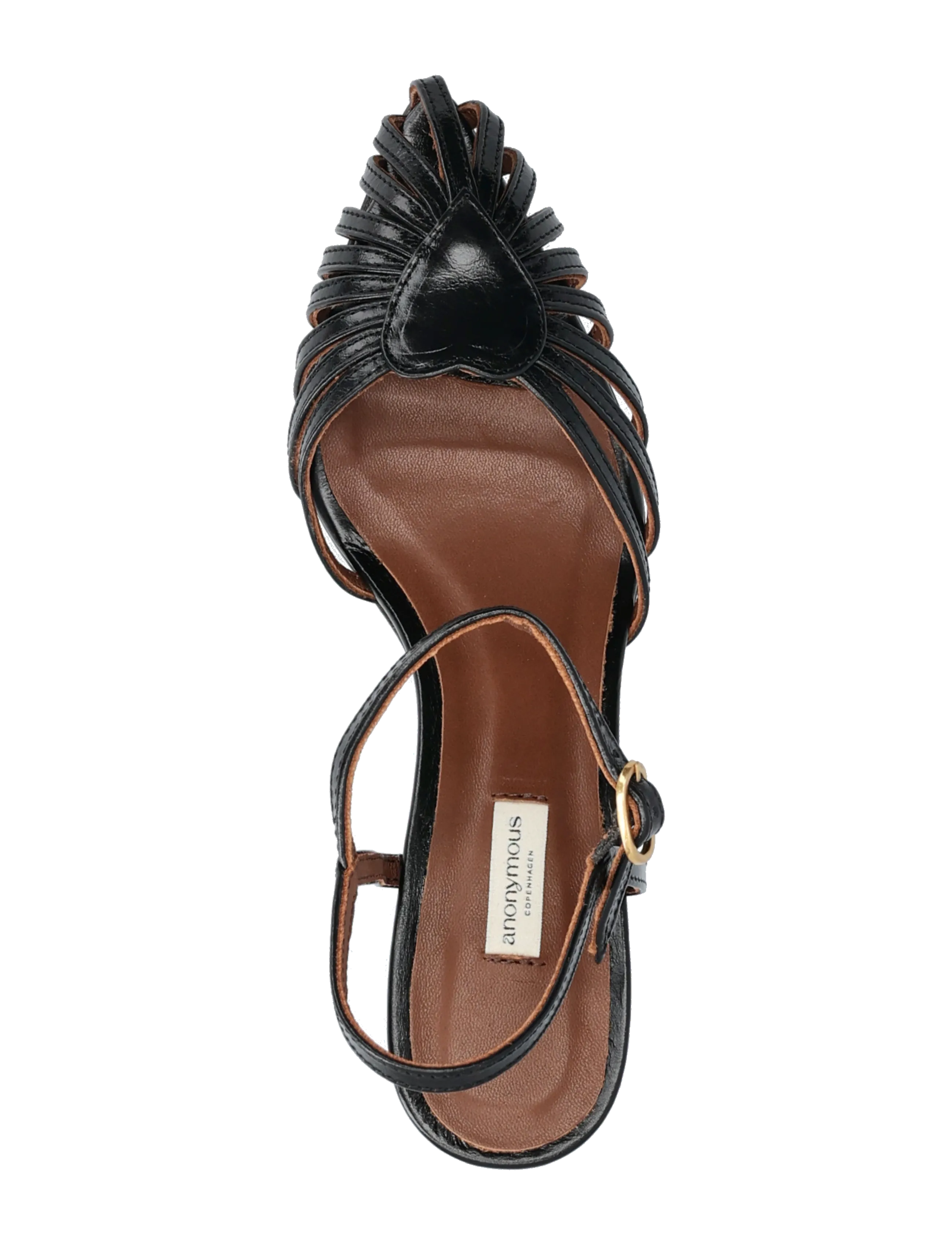 Anonymous Copenhagen - Keesha 55 - sandaletter - crinkled polished goat black - 3
