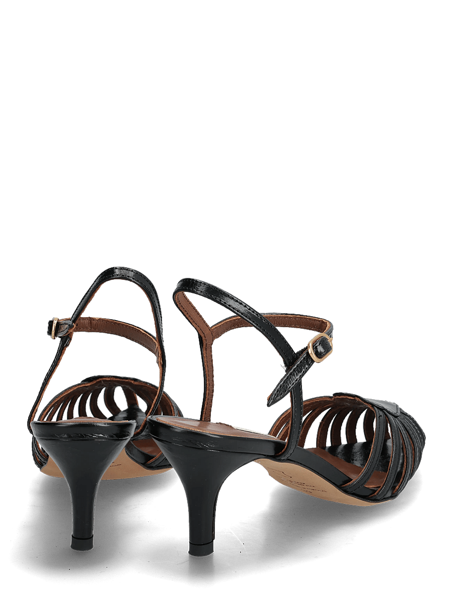 Anonymous Copenhagen - Keesha 55 - sandaletter - crinkled polished goat black - 4