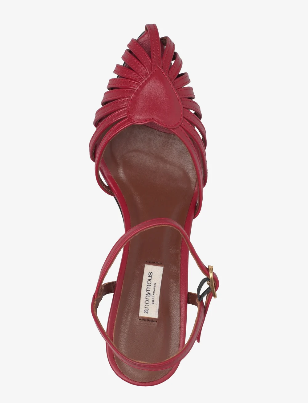 Anonymous Copenhagen - Keesha 55 - sandaletter - shiny lamb ruby red - 4