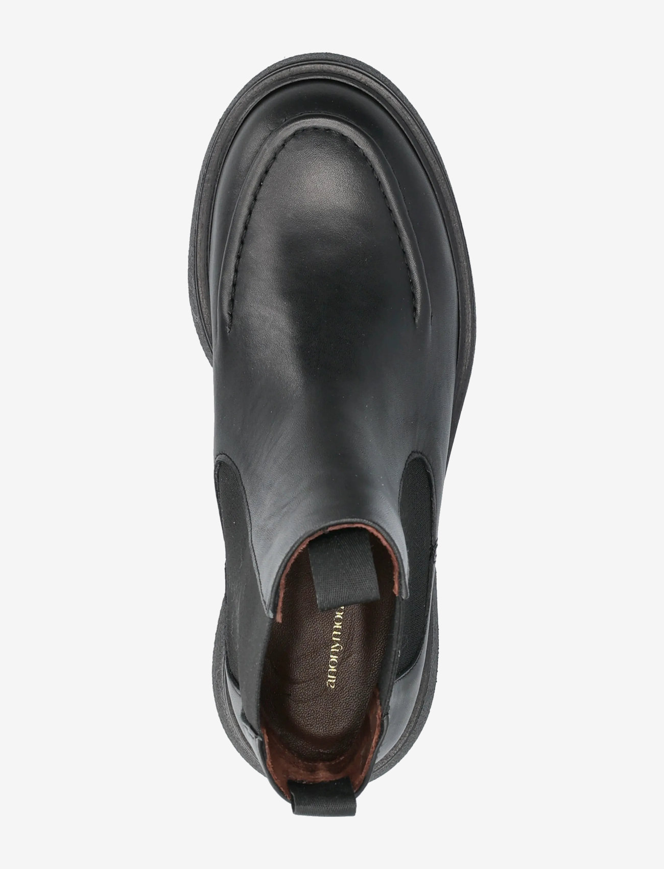 Anonymous Copenhagen - Kikie flat platform - stiefel - soft calf & sole black & black - 3