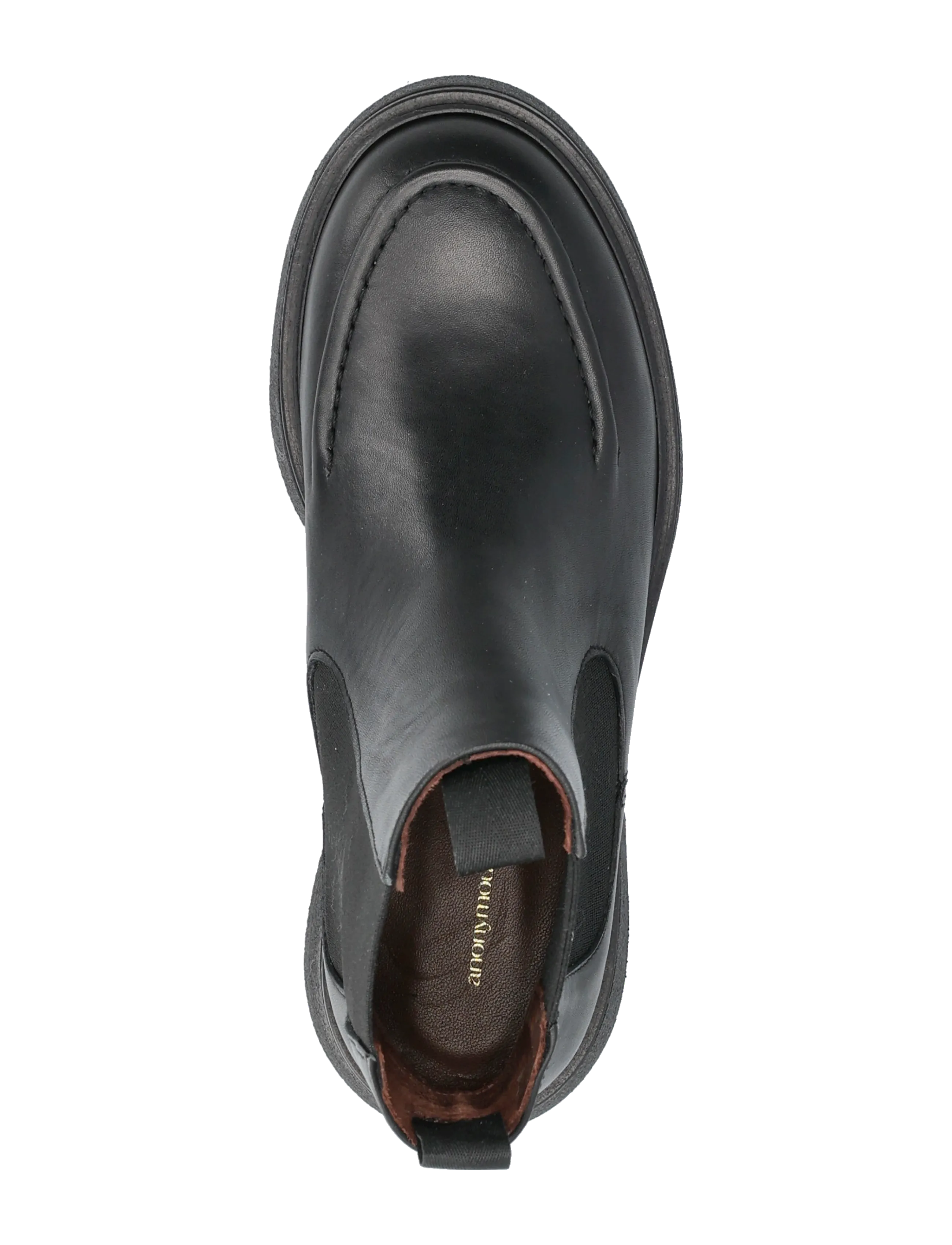 Anonymous Copenhagen - Kikie flat platform - stiefel - soft calf & sole black & black - 4